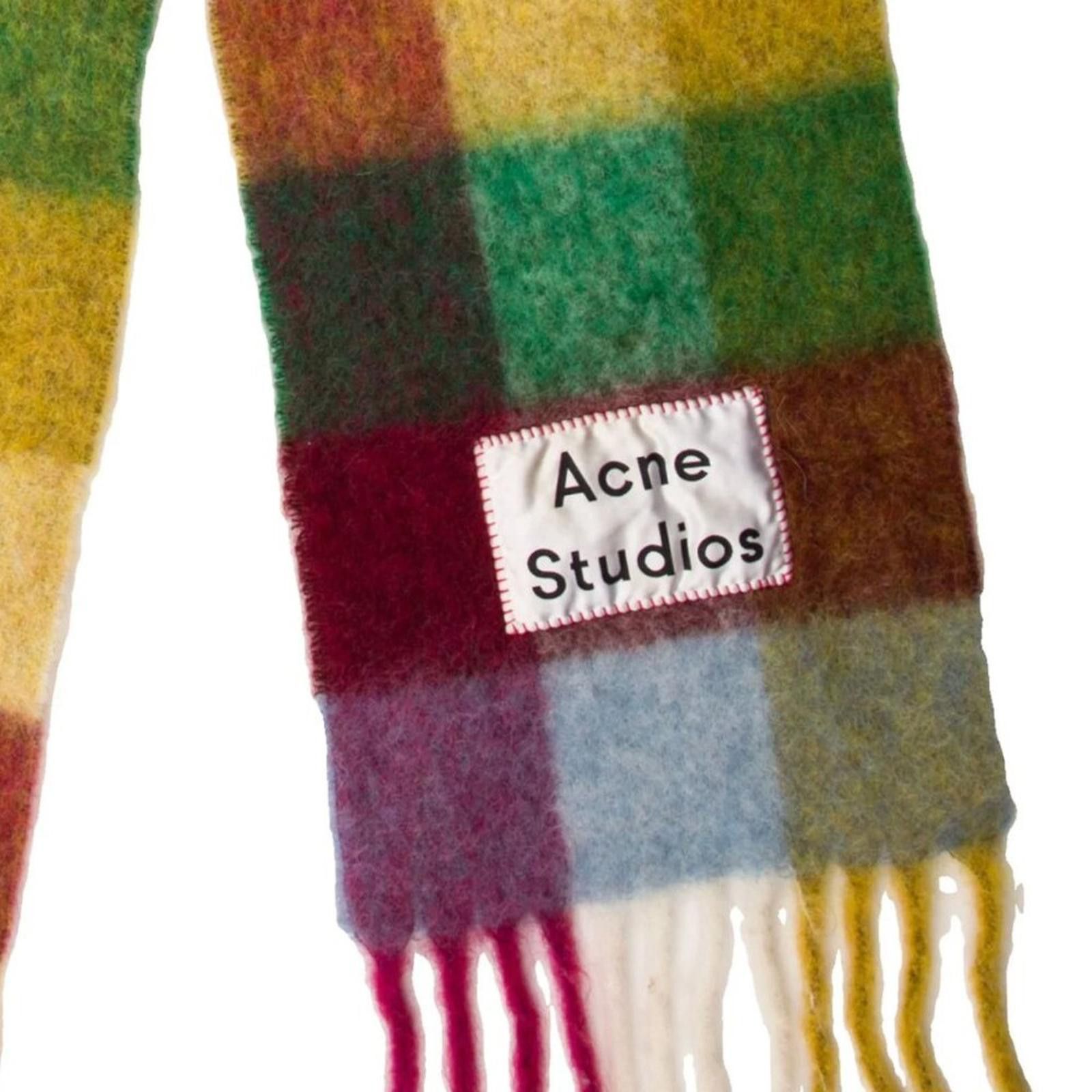 Acne Studios ACNE STUDIOS PLAID MOHAIR SCARF Size ONE SIZE - 3 Thumbnail