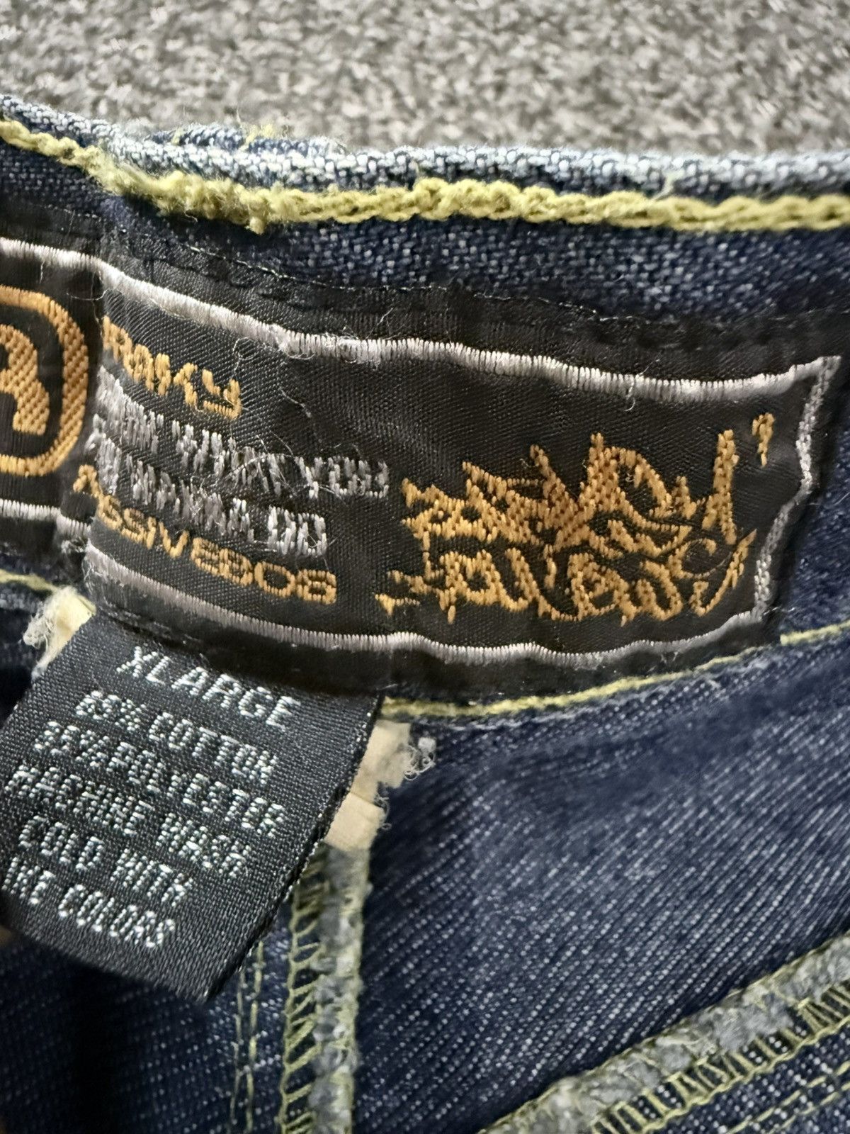 Hypebeast Archive ‼️ Baggy Frerky Soul Massive y2k Heavy Denim Jeans Size US 34 / EU 50 - 16 Thumbnail