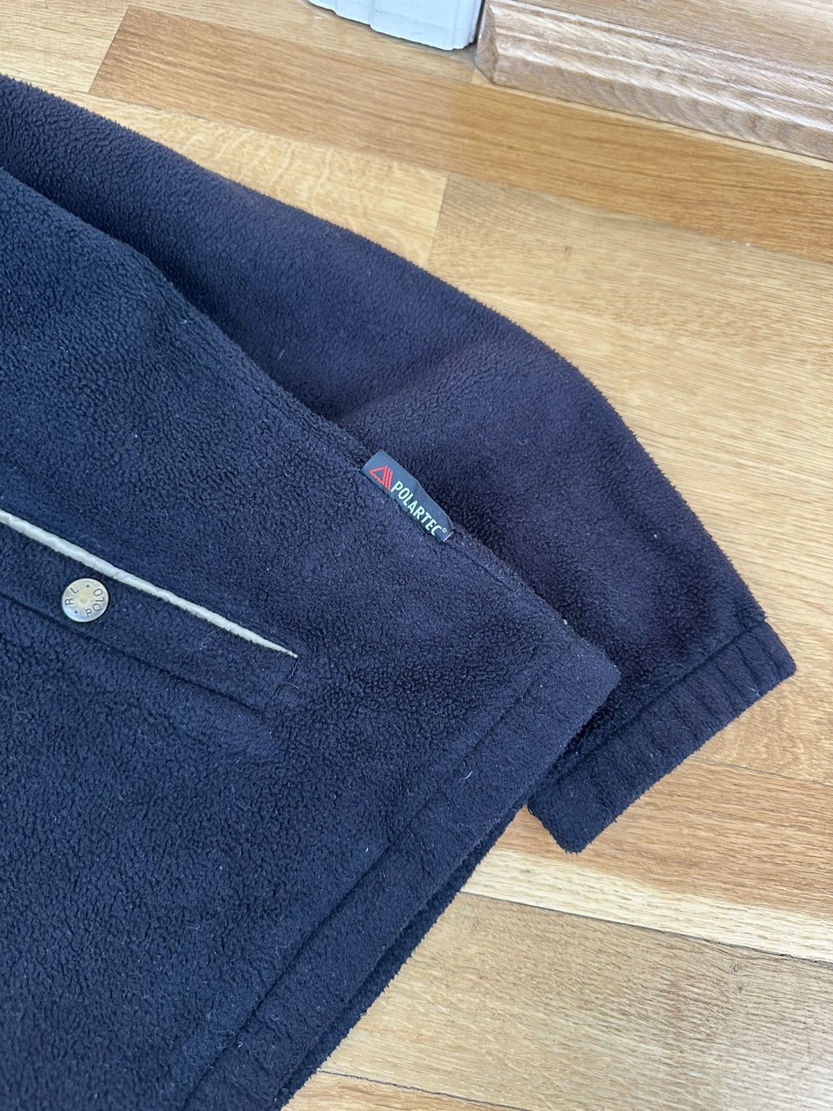 Polo Ralph Lauren Vintage Polo Ralph Lauren Zip Fleece Jacket Black Fir Logo Size US L / EU 52-54 / 3 - 8 Thumbnail