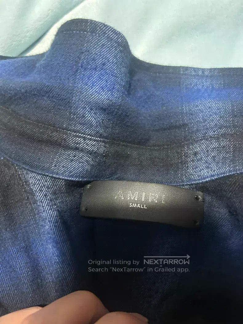Amiri Amiri Blue Sanskrit shirt Size US S / EU 44-46 / 1 - 3 Thumbnail