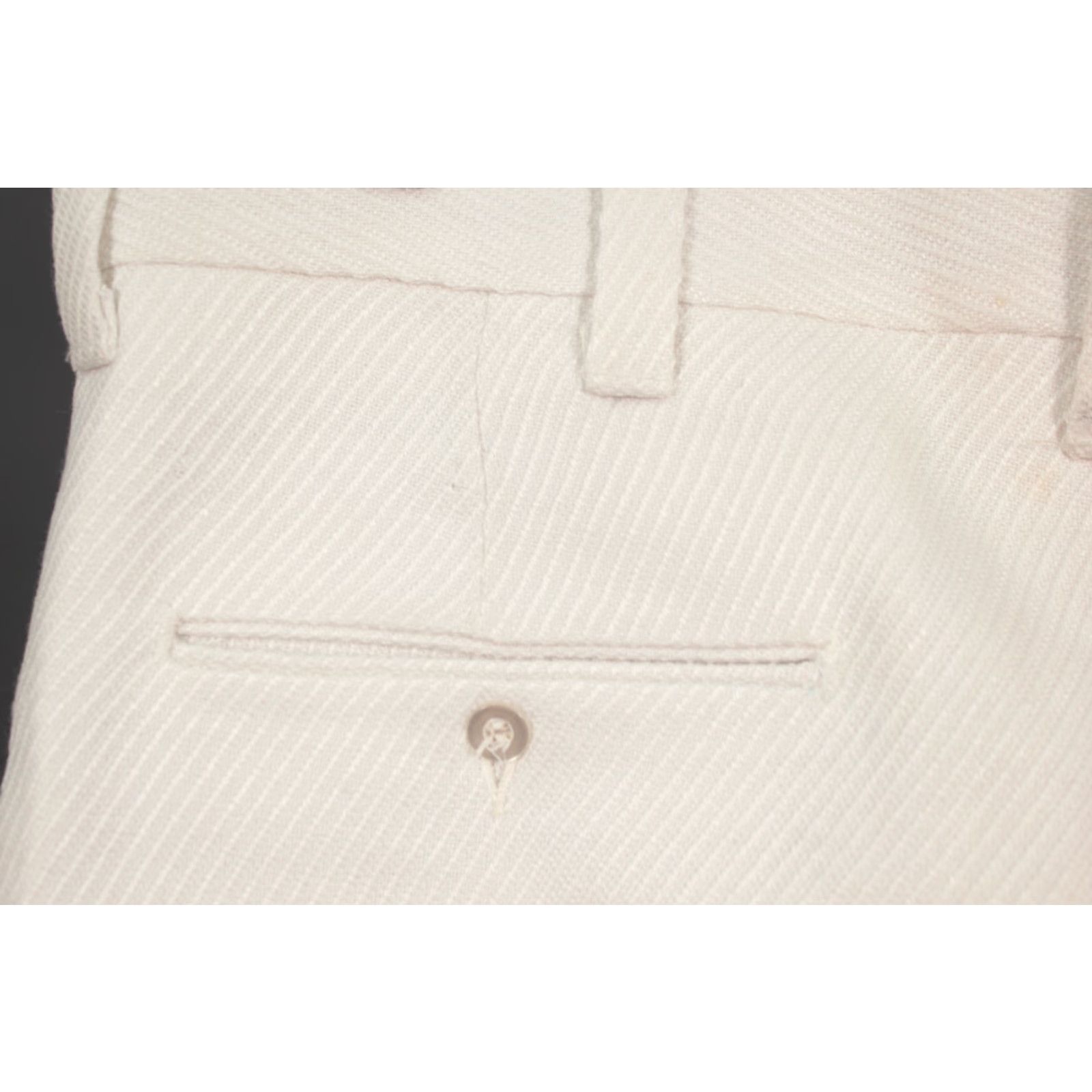 Levi's VINTAGE Levi's White Textured Boot Cut Slacks 34x31 1960s 60s Levis Pants Mens Size US 34 / EU 50 - 7 Thumbnail