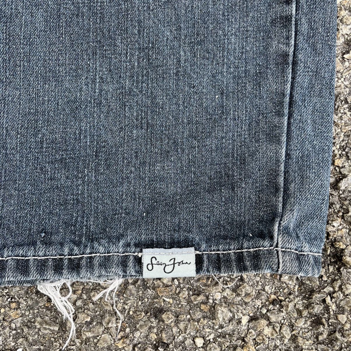 Sean John Y2K Baggy Jeans Sean John Big Logo Embroidery Faded Black Size US 34 / EU 50 - 3 Thumbnail