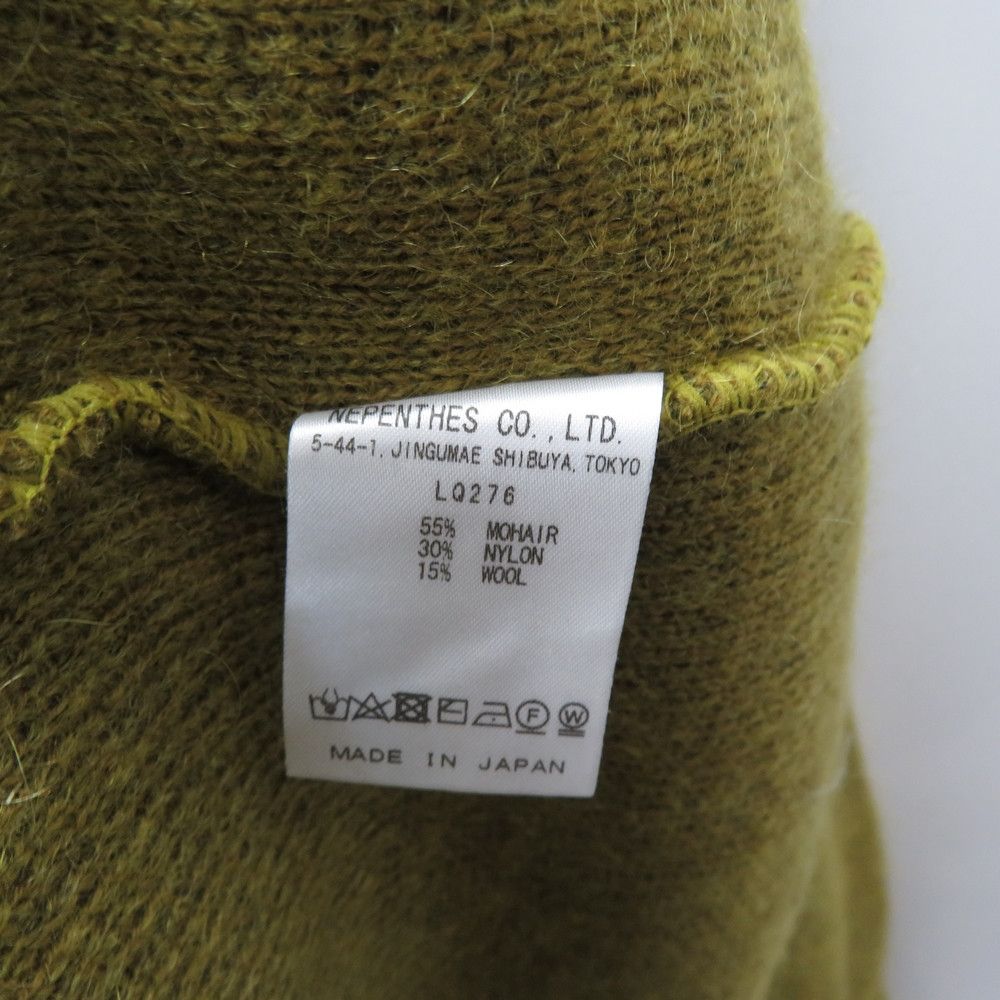 Needles Sweater Mohair Knit Cardigan Yellow Size US M / EU 48-50 / 2 - 5 Thumbnail