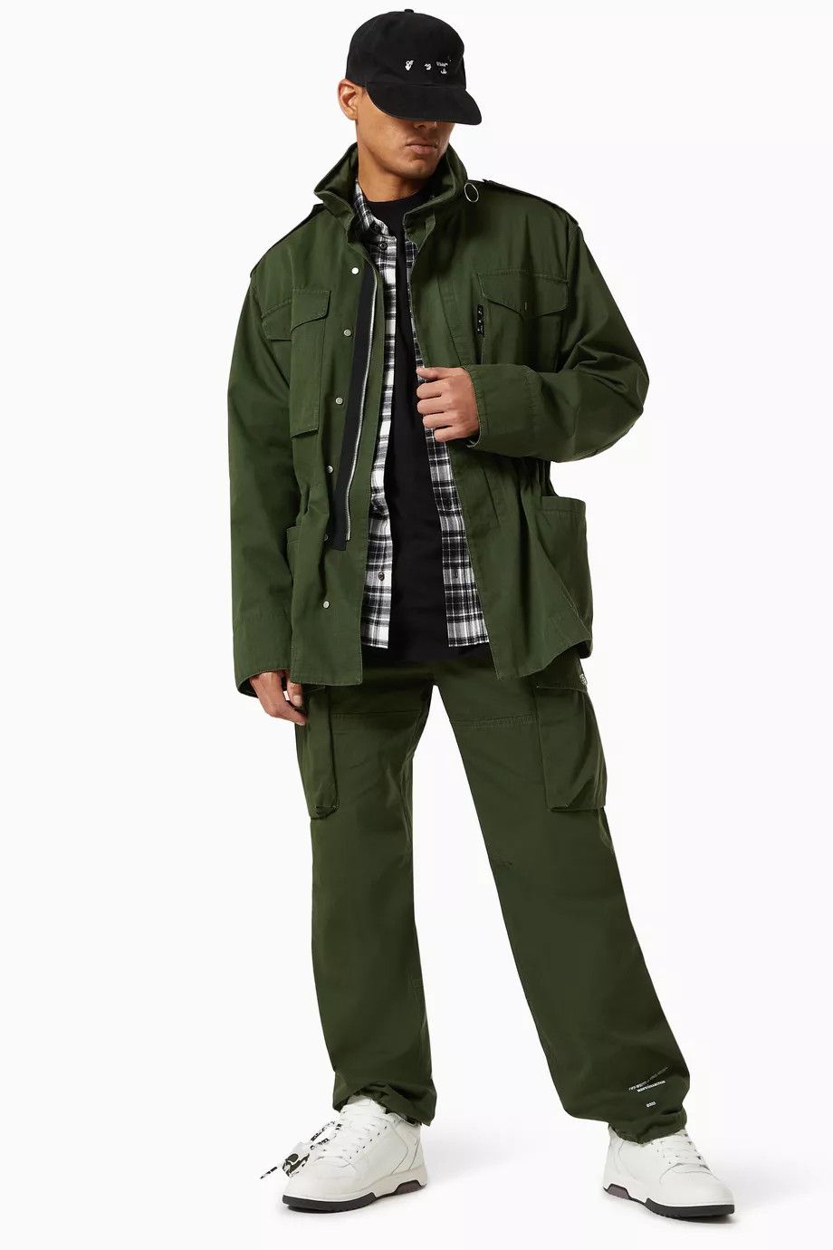 Off-White o1y1125 Jacket in Military Green Size XL / US 12-14 / IT 48-50 - 6 Thumbnail