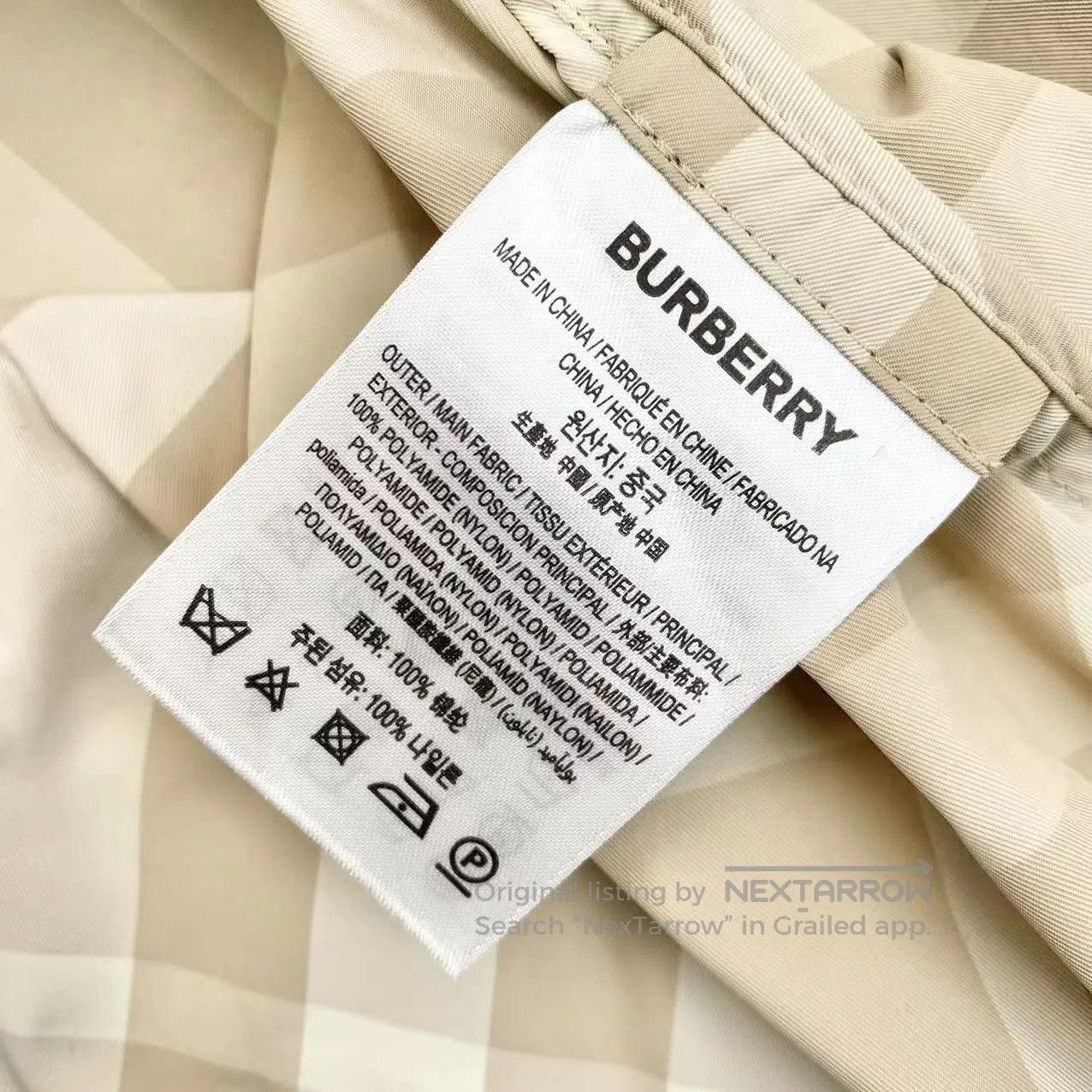 Burberry Burberry 23SS milk tea plaid turtleneck trench coat| Size XS / US 0-2 / IT 36-38 - 5 Thumbnail