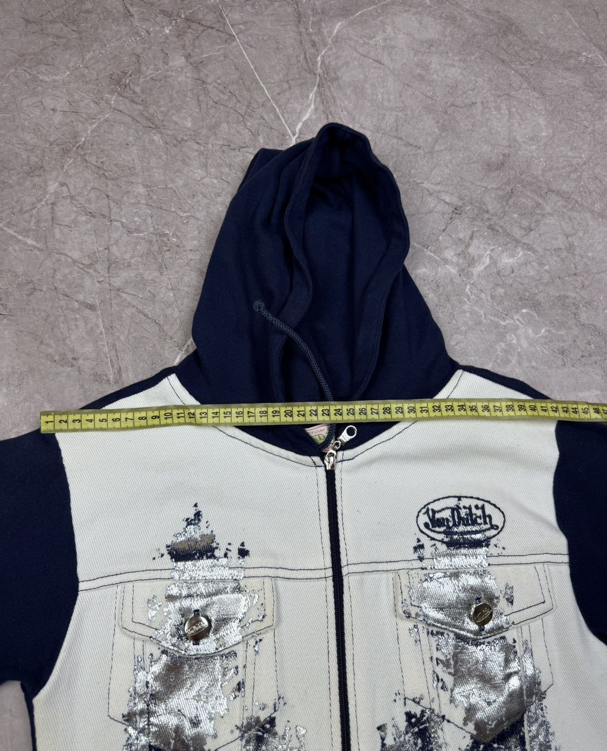 Vintage Vintage Von Dutch USA Rare Pink Zip Up Hoodie Y2K streetwear Size S / US 4 / IT 40 - 13 Thumbnail