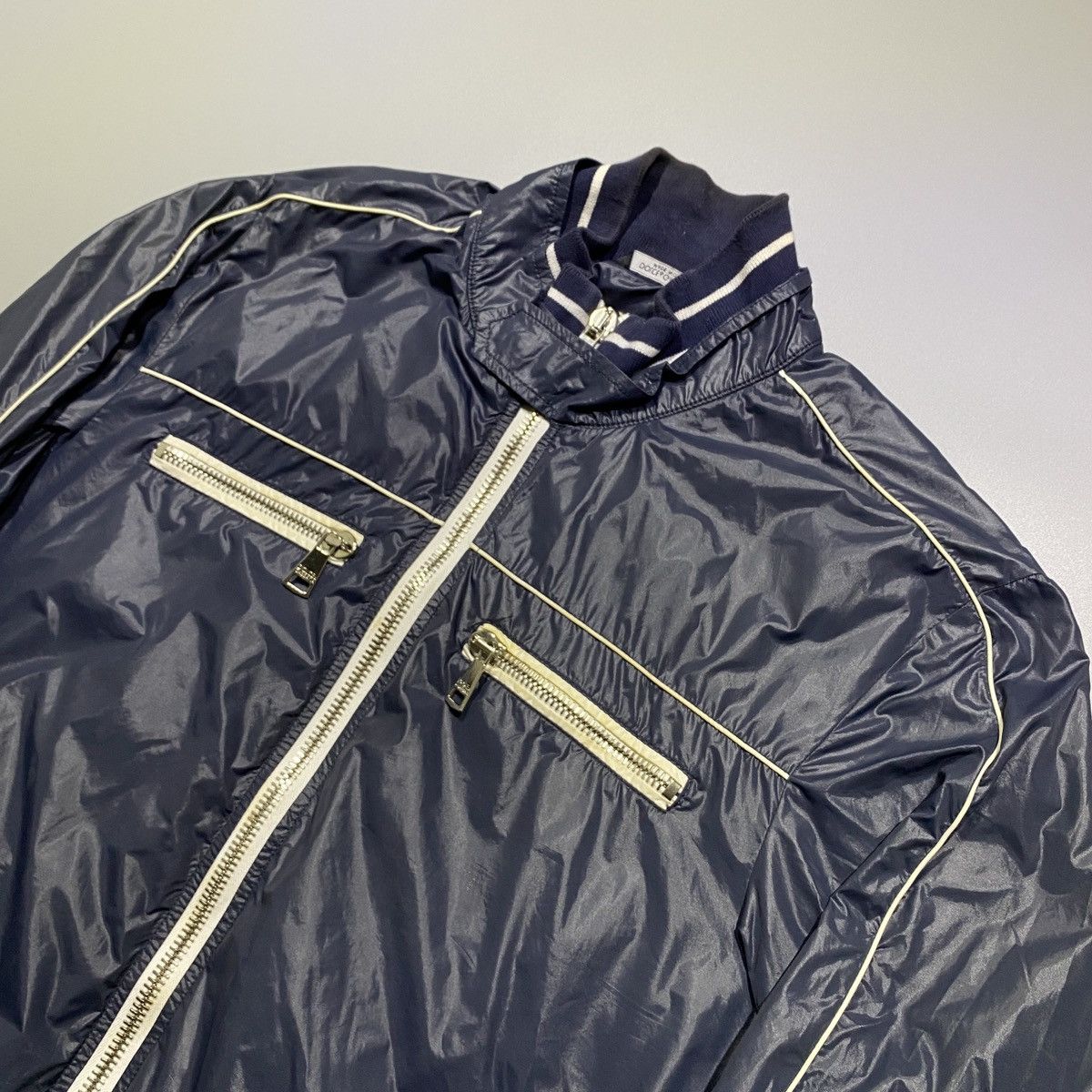 Dolce & Gabbana Nylon Biker Jacket Size US M / EU 48-50 / 2 - 2 Thumbnail
