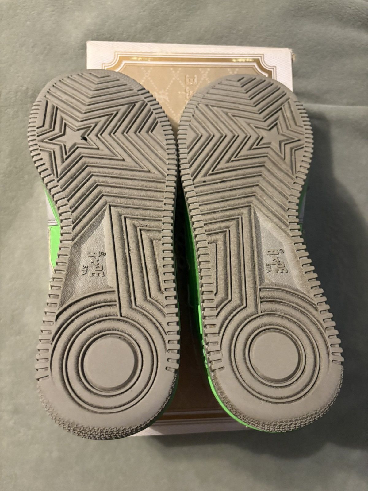 Bape Bapesta FS-001 Low ‘Grey Lime Green’ 2005 Size US 11 / EU 44 - 7 Thumbnail