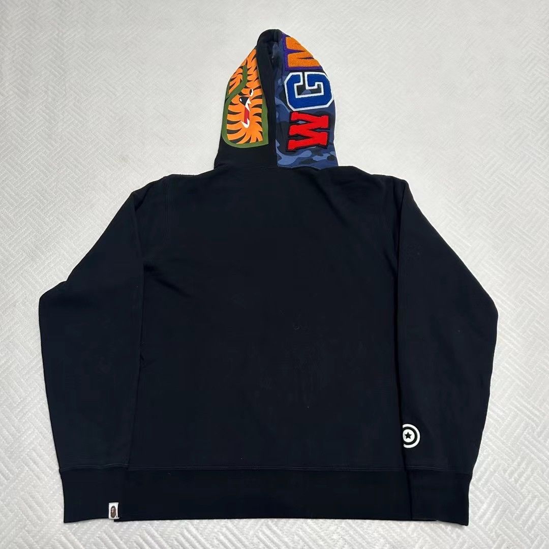 Bape HALF CAMO SHARK FULL ZIP HOODIE Size US L / EU 52-54 / 3 - 8 Thumbnail