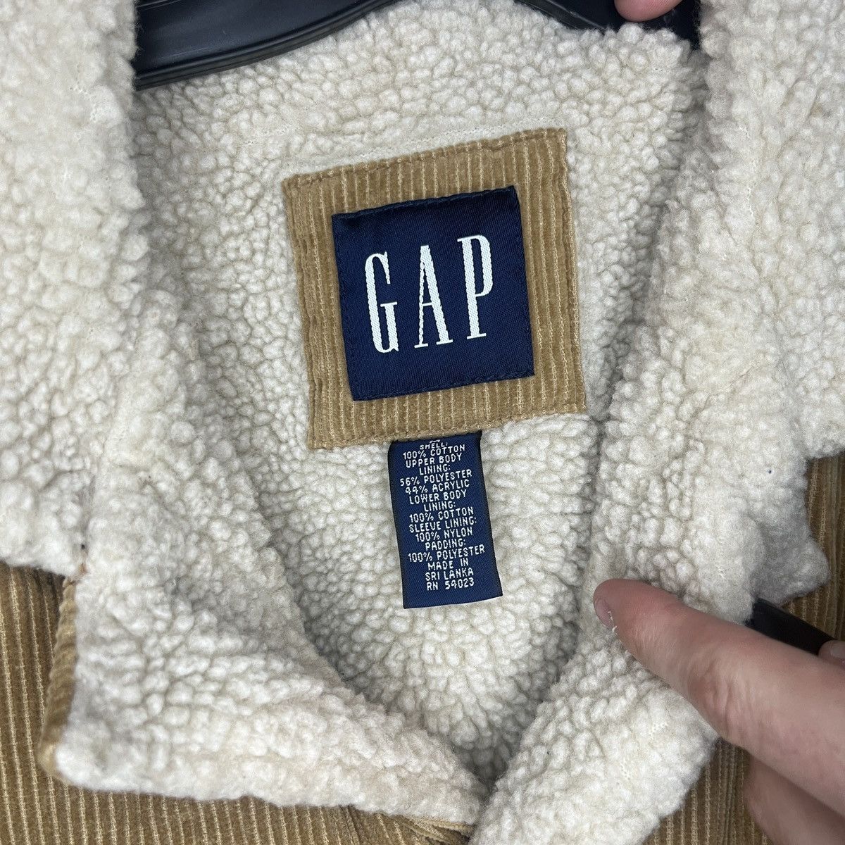 Gap Gap Corduroy Sherpa Button Jacket Tan Y2K 2000s Size US M / EU 48-50 / 2 - 4 Thumbnail