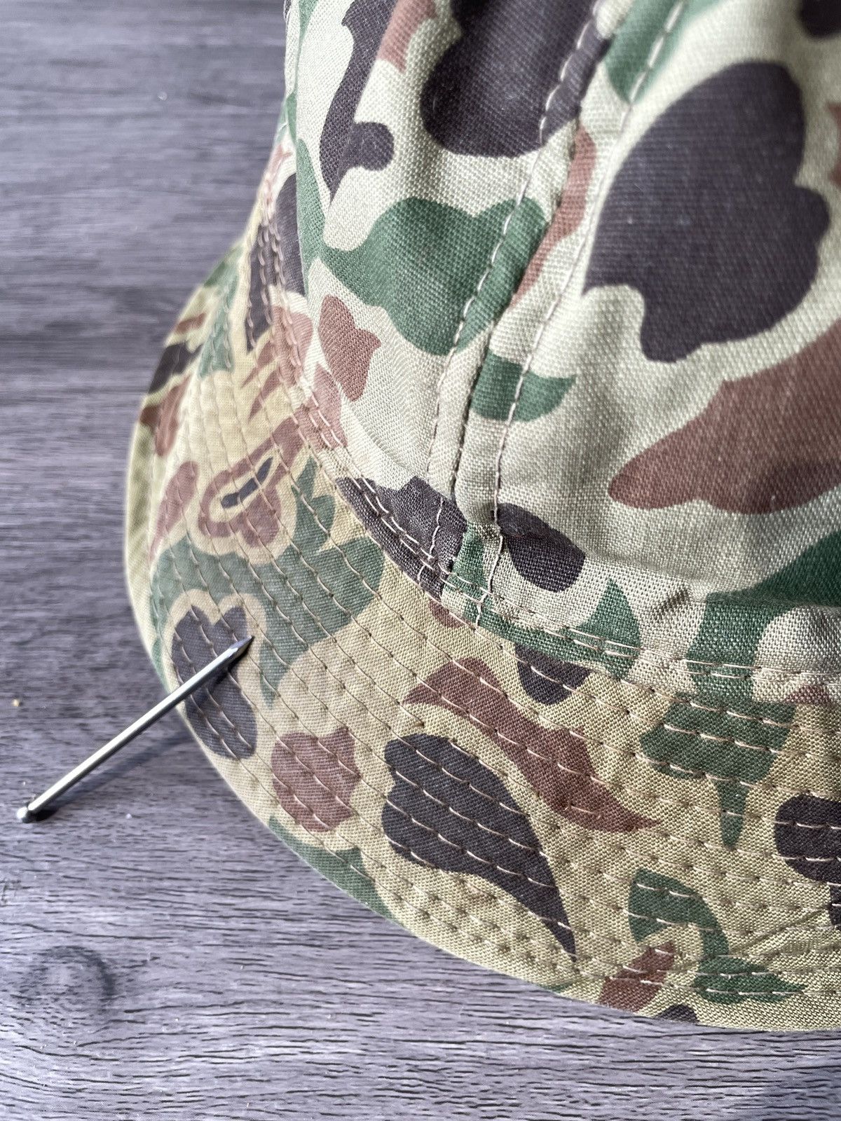 Vintage Vintage “Military Camo” Bucket Hat (Sz.OS) Size ONE SIZE - 5 Thumbnail