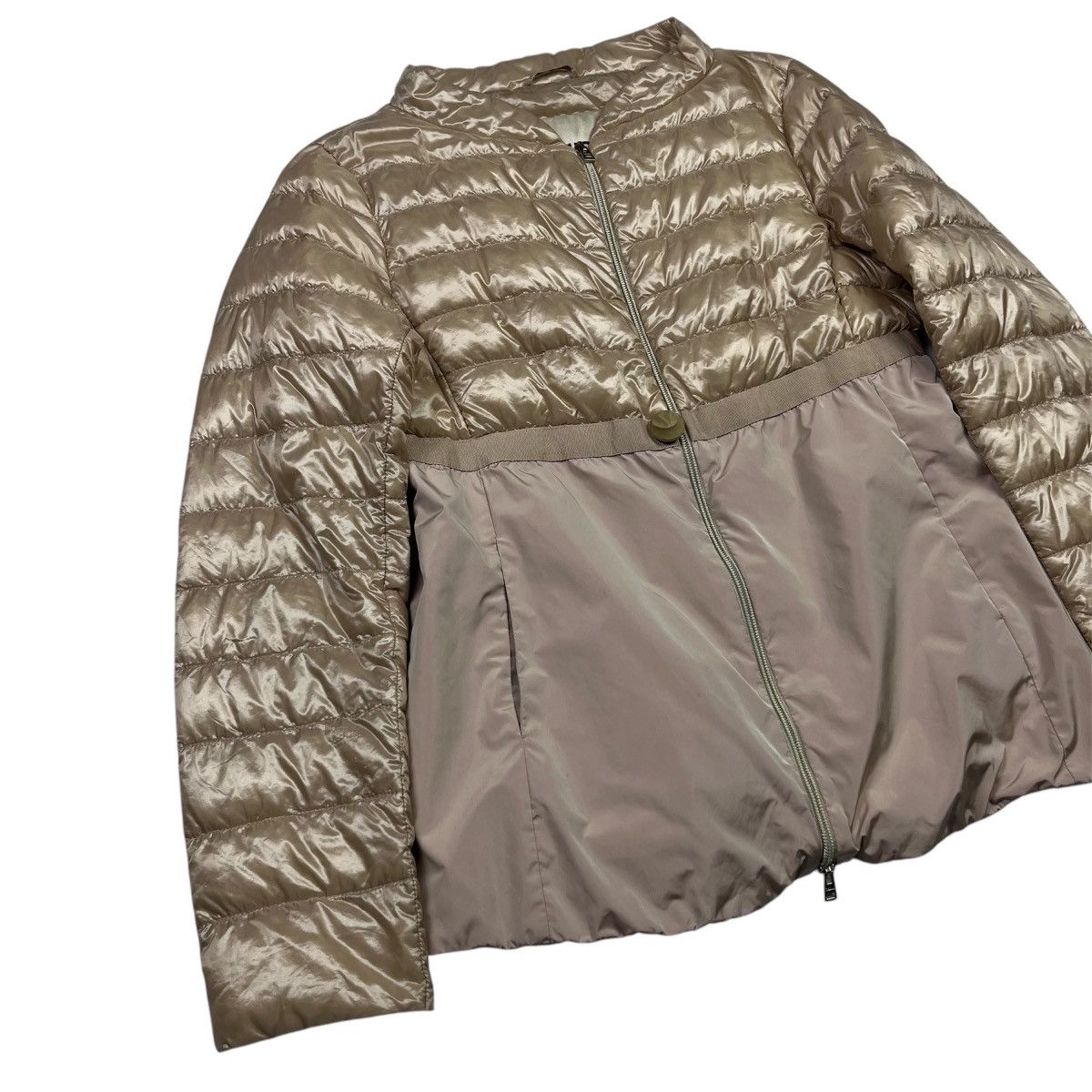 Herno × Vintage Herno Vintage Luxury Puffer Jacket Light Beige Size L / US 10 / IT 46 - 3 Thumbnail
