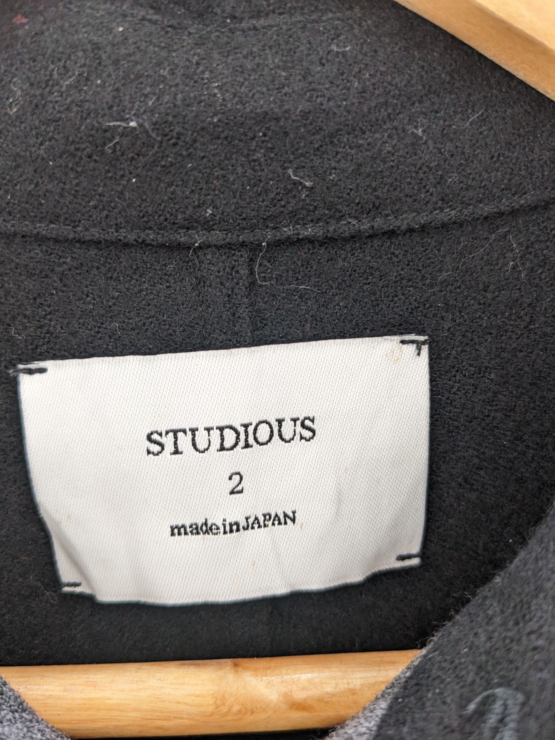 Japanese Brand × STUDIOUS × Vintage Vintage Studious Wool Shirt Button Up Size US S / EU 44-46 / 1 - 10 Thumbnail