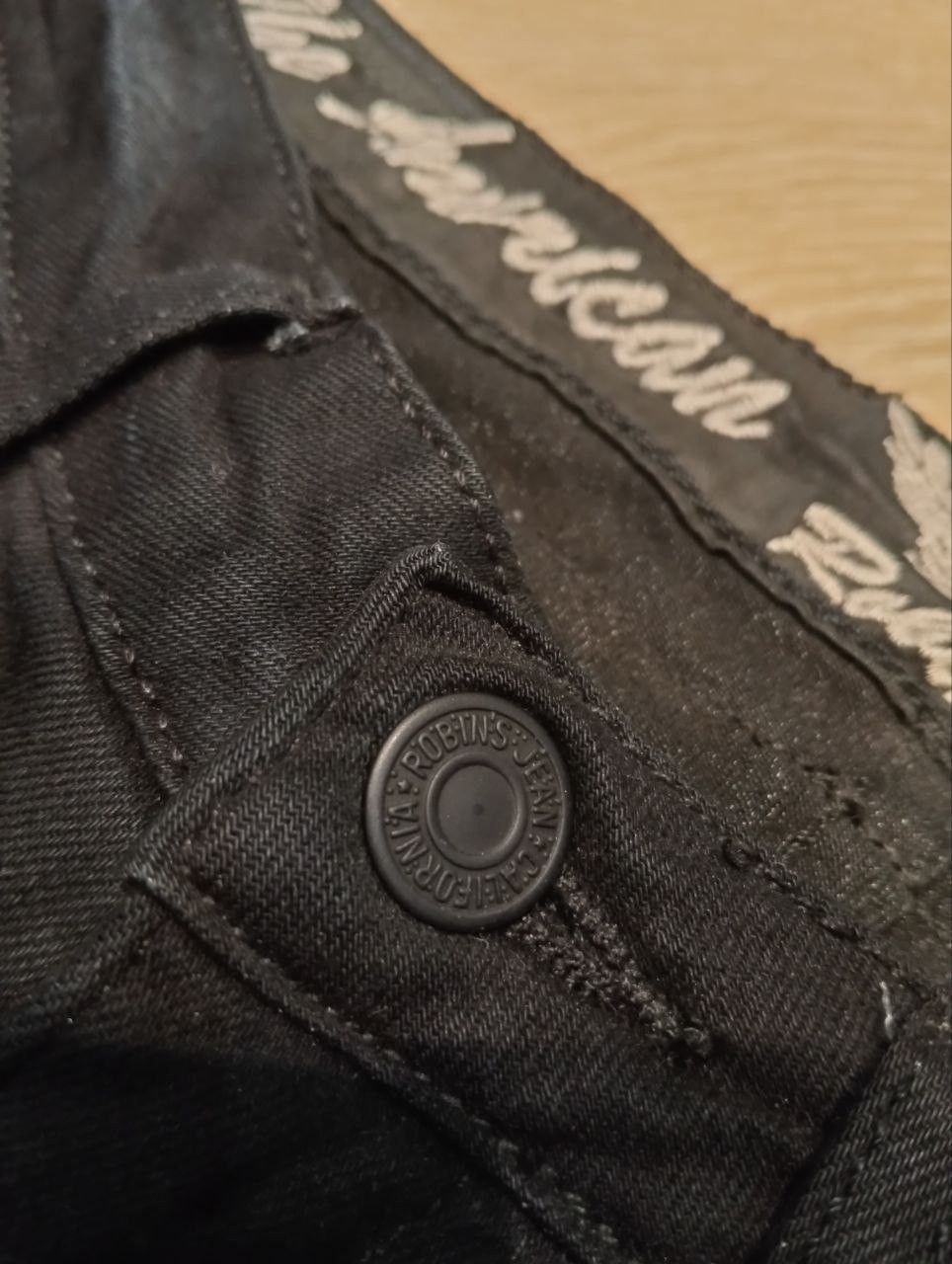 Robins Jeans ROBIN'S JEAN BLACK RIPPED FINISH LACE UP STRETCH SKINNY PANT Size 28" / US 6 / IT 42 - 8 Thumbnail