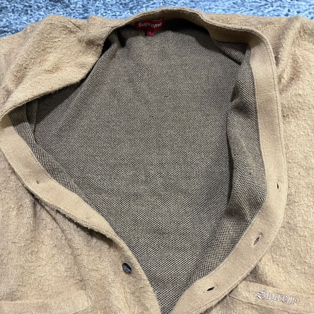 Supreme Supreme Brushed Checkerboard Cardigan Sweater Size Large Size US L / EU 52-54 / 3 - 7 Thumbnail