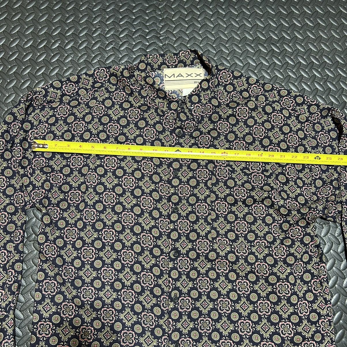Vintage Vintage MAXX FM Shirt Mens Large Geometric Abstract Rayon Size US L / EU 52-54 / 3 - 7 Thumbnail