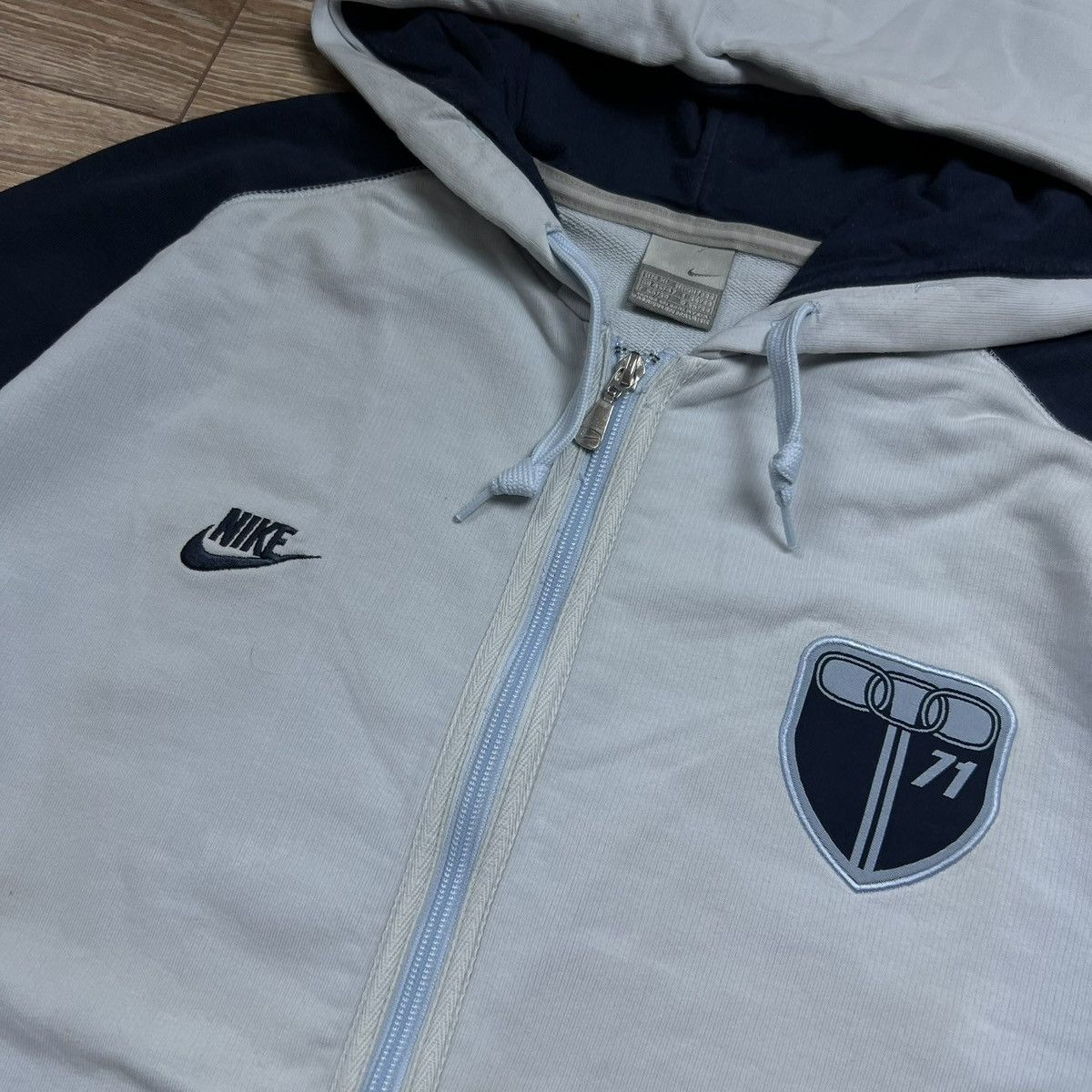 Nike 90s Nike Athletic Vintage Big Logo Oversized Zip Hoodie Size US XL / EU 56 / 4 - 5 Thumbnail