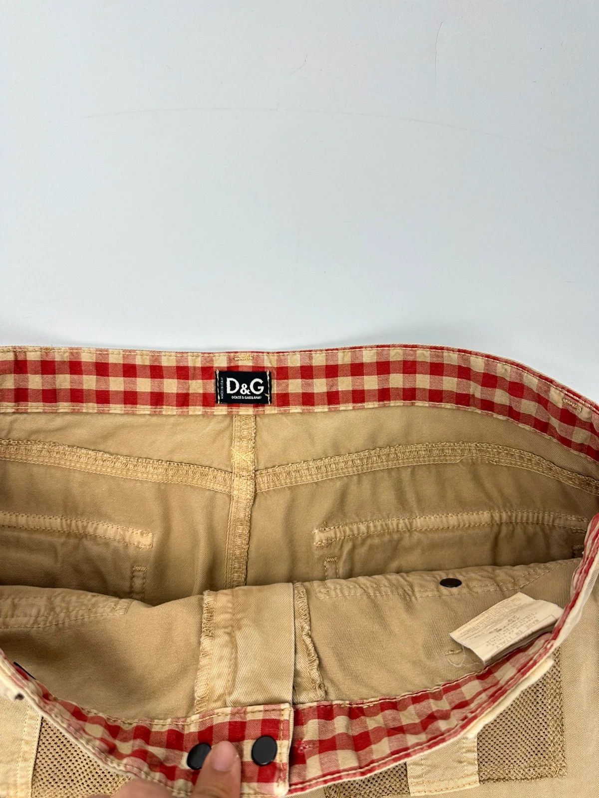 Dolce & Gabbana Dolce & Gabbana SS03 Cargo Mesh Beige Baggy Pants Size US 38 / EU 54 - 8 Thumbnail