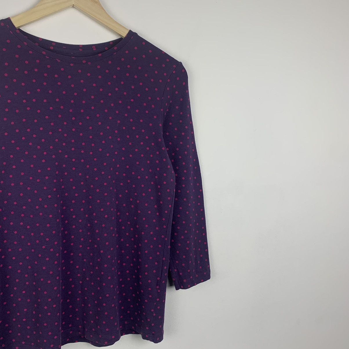 Gudrun Sjoden Gudrun Sjoden Polka Dot Long Sleeve T-Shirt Size S Purple Size S / US 4 / IT 40 - 6 Thumbnail
