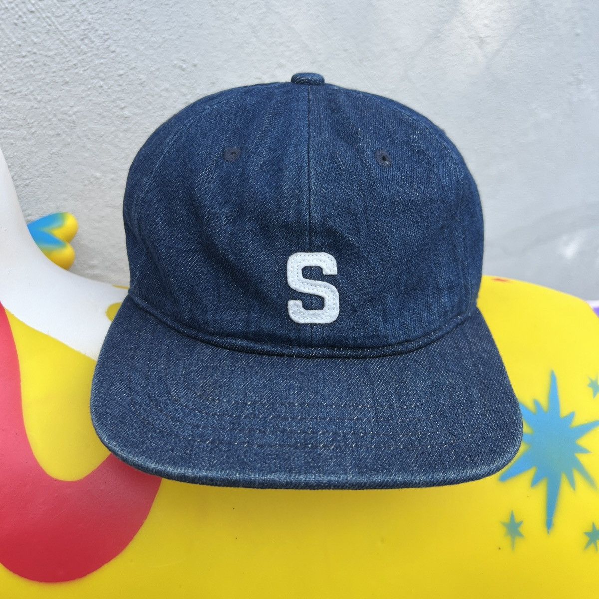 Beams Plus × Japanese Brand × Vintage VTG BEAMS S 6 PANEL DENIM SELVEDGE CAP Size ONE SIZE - 1 Thumbnail