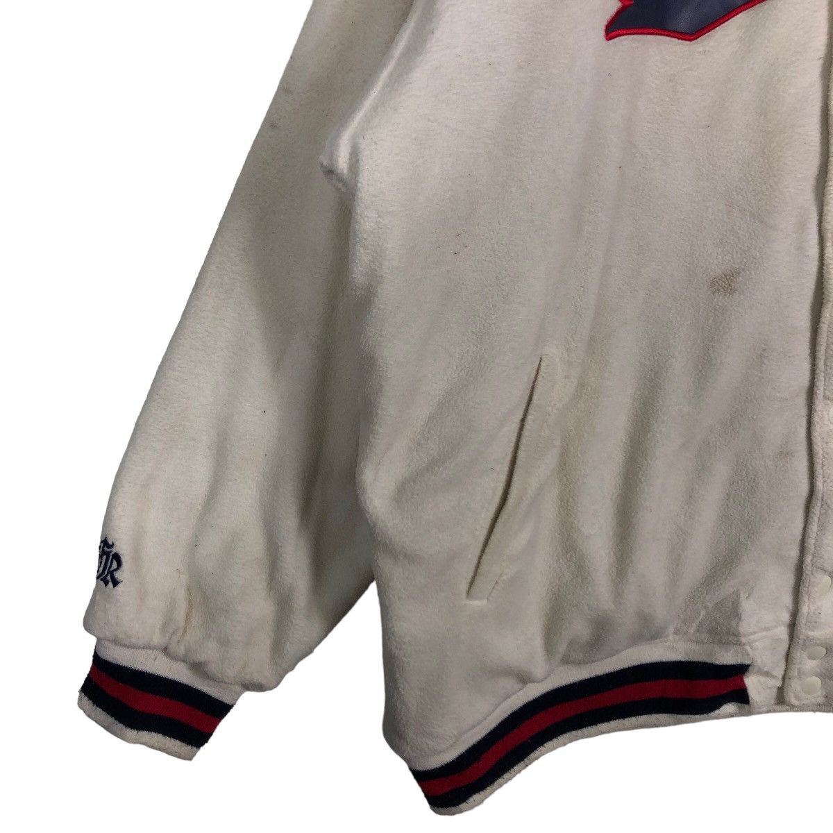 Japanese Brand 🔥90’s Vintage Varsity Jacket Freaky Spell Out Big Logo Size US XL / EU 56 / 4 - 4 Thumbnail