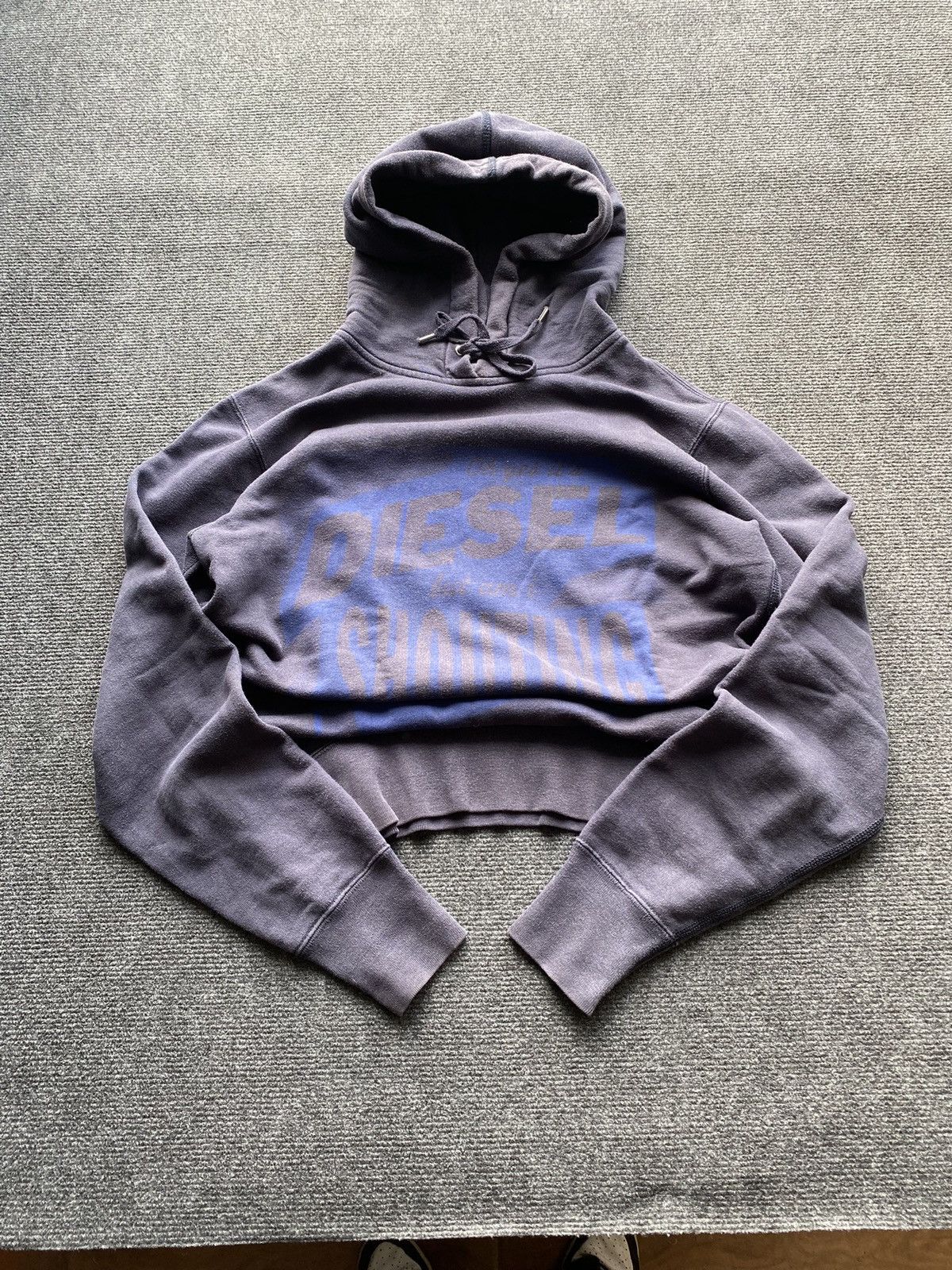 Diesel 🔥Opium Punk Diesel faded washed blue gothic hoodie head logo Size US S / EU 44-46 / 1 - 2 Thumbnail