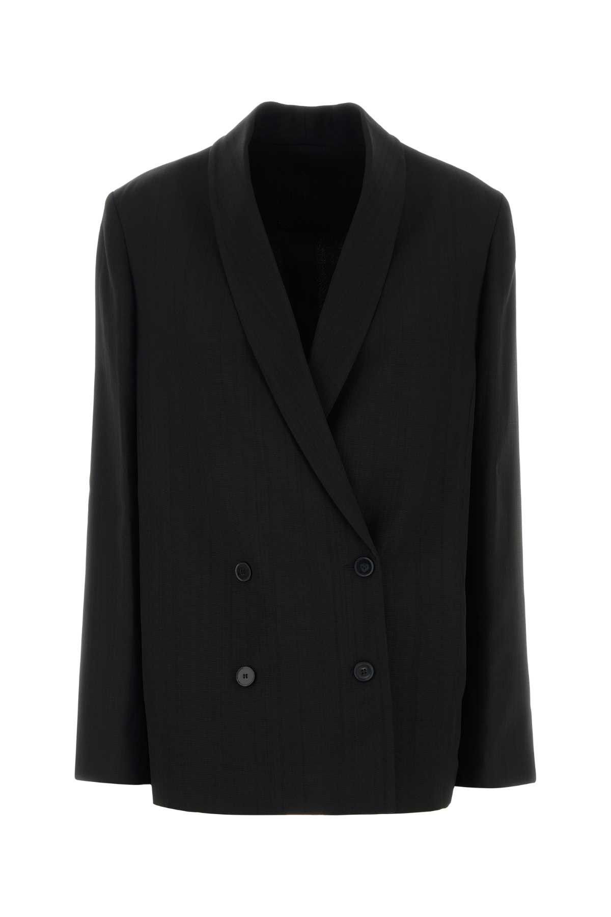 Loulou de Saison Black Twill Minka Blazer Size XS / US 0-2 / IT 36-38 - 1 Thumbnail