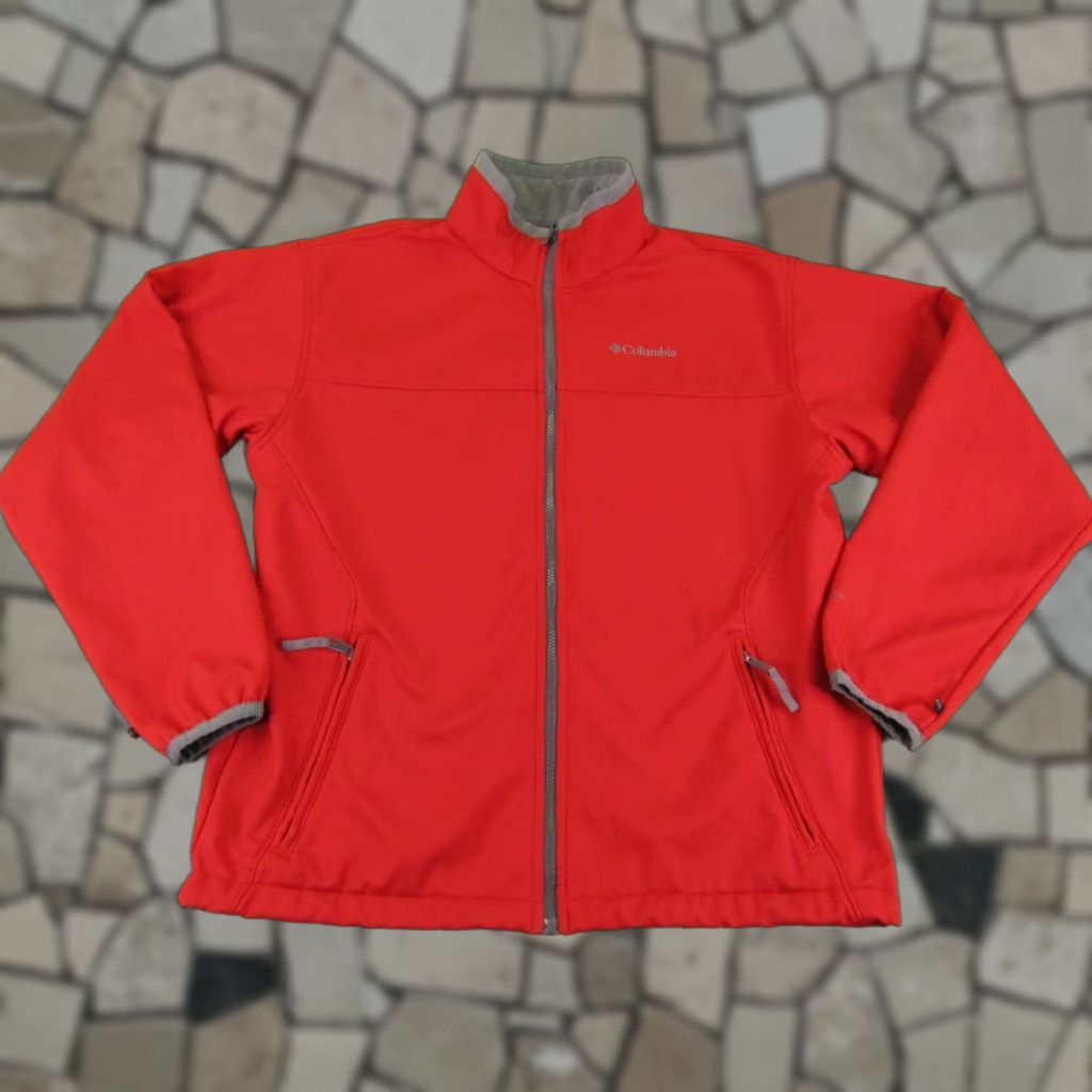 Vintage Columbia Jacket Mens Large Red Zip Up Omni Shield Softshell Interchange Co at ^ Size US L / EU 52-54 / 3 - 1 Thumbnail
