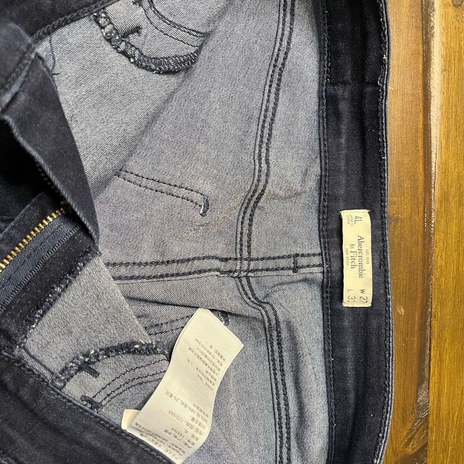 Abercrombie & Fitch Abercrombie and Fitch Full Length Denim Jeggings Size 25" / US 0 / IT 36 - 4 Thumbnail