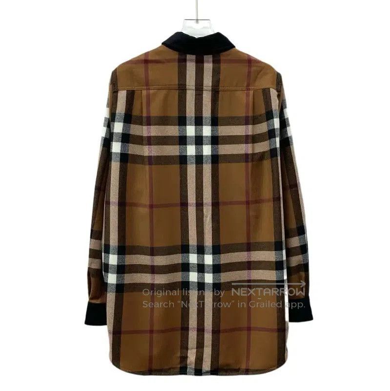 Burberry Burberry Deep Brown Wool Women's Shirt. Size M / US 6-8 / IT 42-44 - 2 Thumbnail