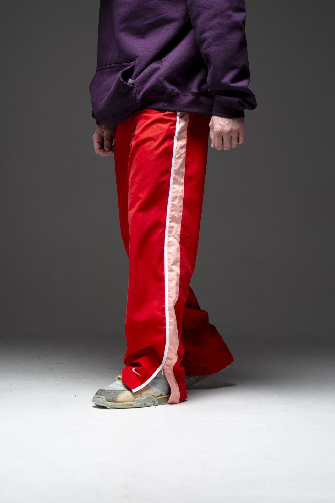 Nike × Vintage Vintage nylon truck pants Nike drill red Size US 34 / EU 50 - 3 Thumbnail