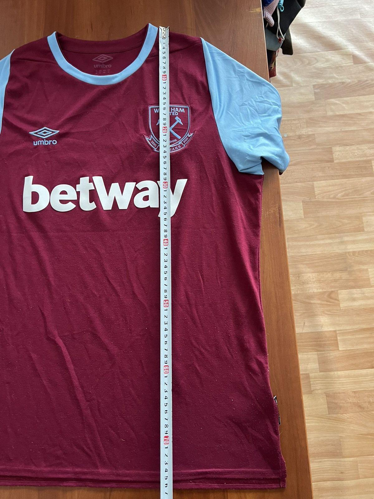 Umbro 2020/21 WEST HAM UNITED 125 Years SOCCER JERSEY SHIRT UMBRO Size US XL / EU 56 / 4 - 15 Thumbnail