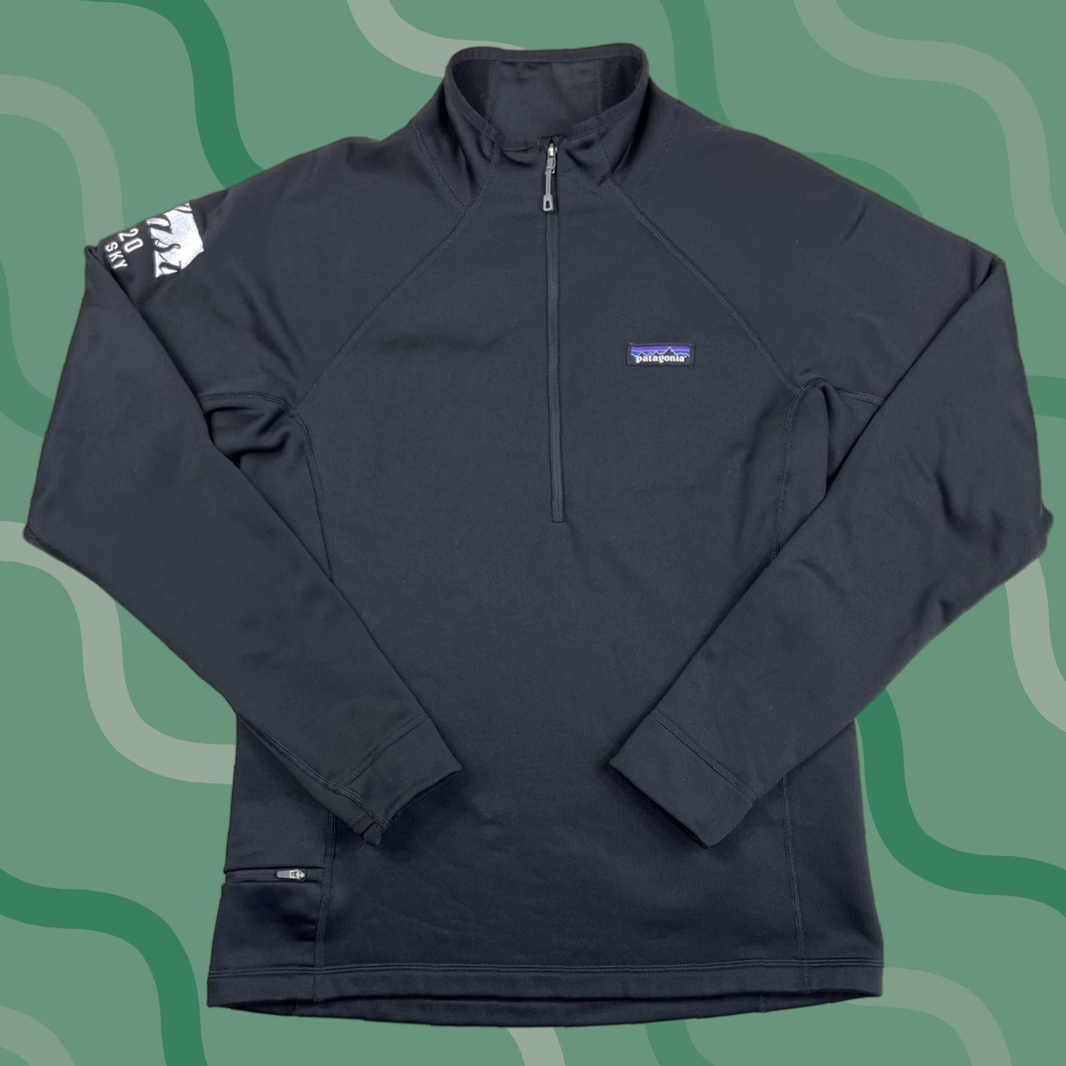 Patagonia Patagonia Womens Jacket Zip Fleece Pullover Mid-Length Black Size M 1/4 Zip Winter Fall Logo Windbreaker Size M / US 6-8 / IT 42-44 - 1 Thumbnail