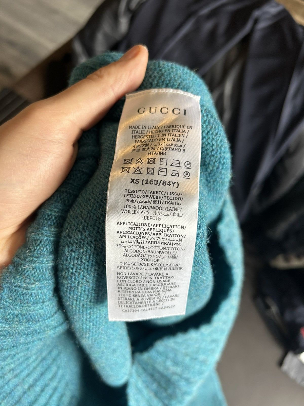 Gucci Gucci Teal Wool Sweater - Size XS Size US XS / EU 42 / 0 - 12 Thumbnail