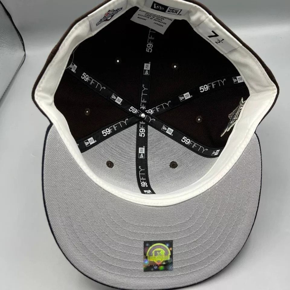 New Era Florida Marlins Hat Men 7 1/2 Jupiter 59Fifty New Era Fitted Size ONE SIZE - 3 Thumbnail