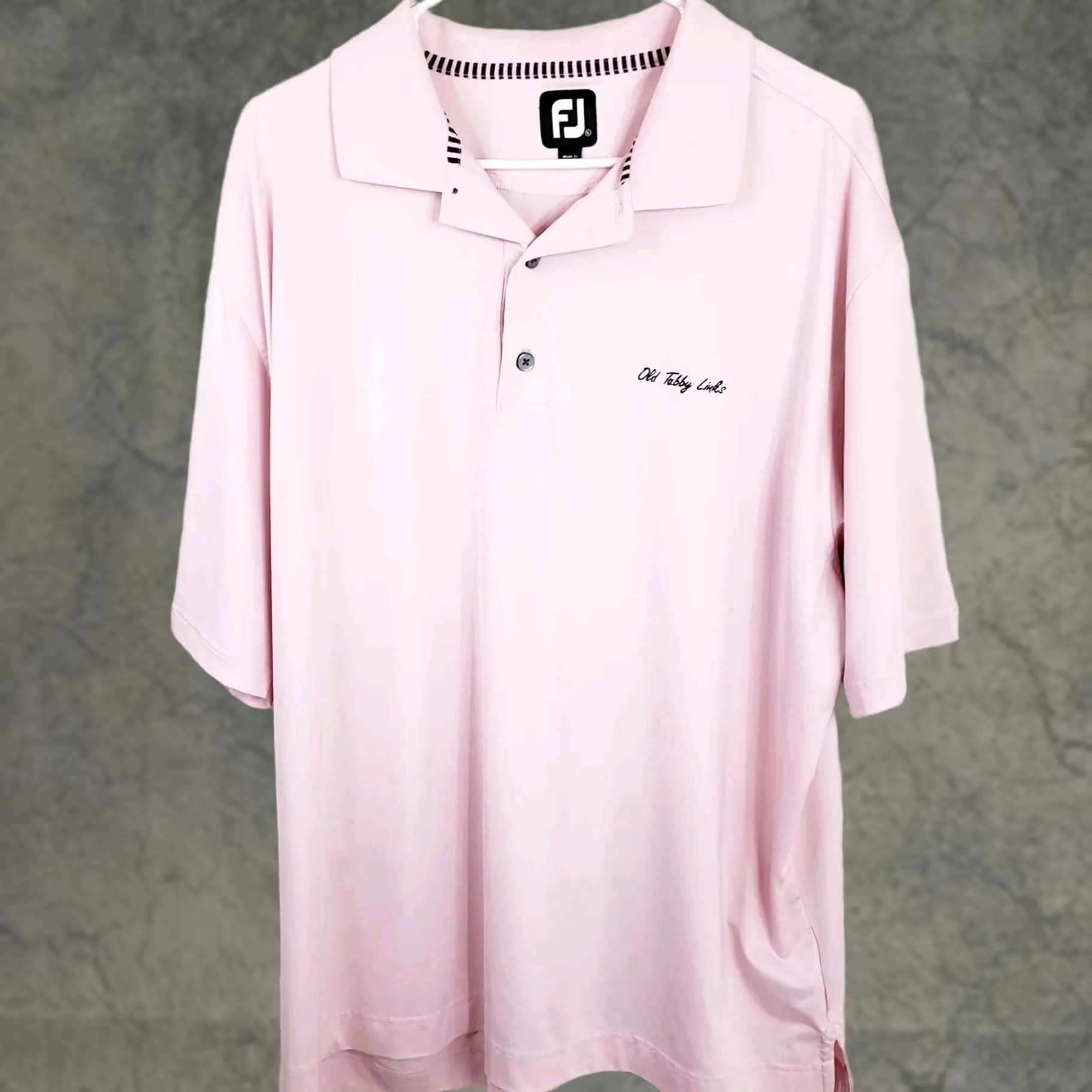 Footjoy FootJoy FJ Mens XL Pink Short Sleeve Golf Polo Shirt Size US XL / EU 56 / 4 - 1 Thumbnail