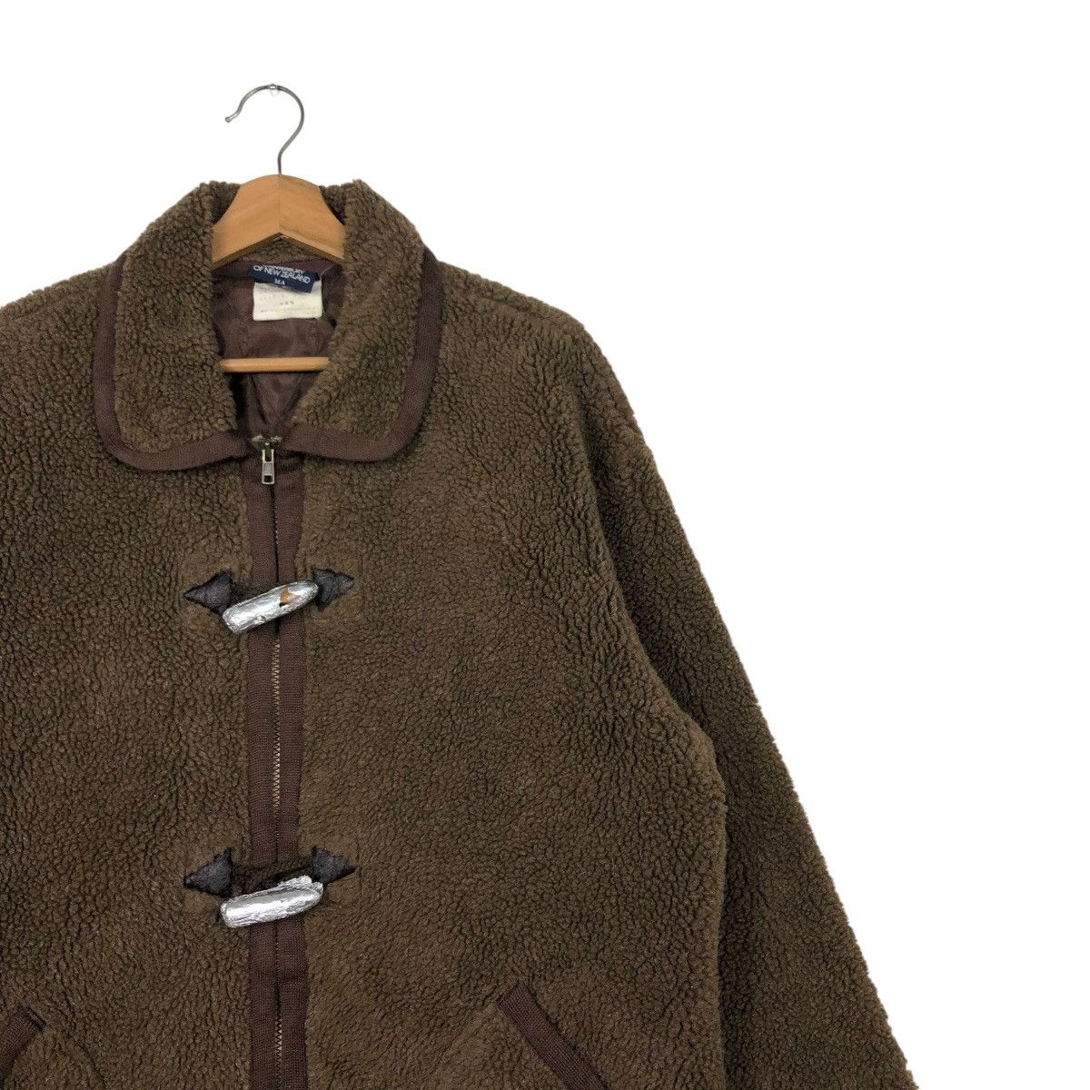 Canterbury of New Zealand VINTAGE FLEECE ZIPPER DUFFLE JACKET CANTERBURY CARGO POCKET Size US M / EU 48-50 / 2 - 8 Thumbnail