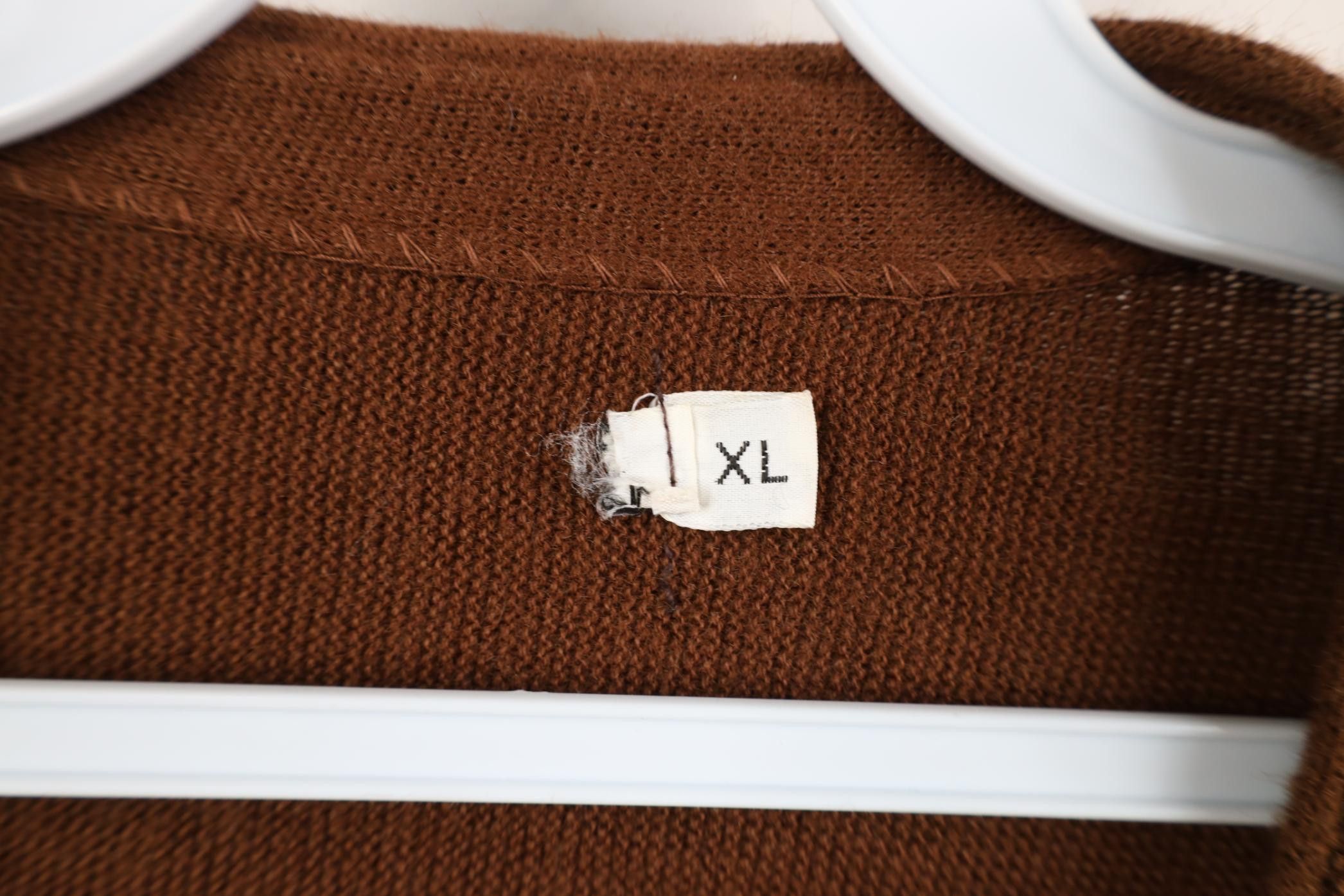 Vintage Vintage 50s 60s Streetwear Cobain Knit Cardigan Sweater USA Size US XL / EU 56 / 4 - 9 Thumbnail