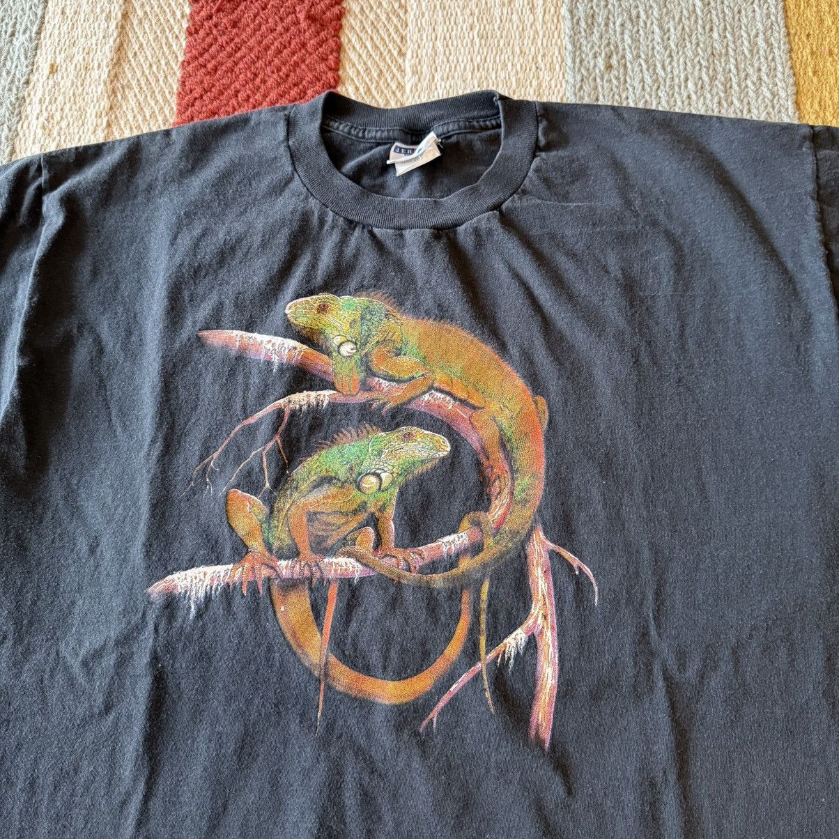 Vintage Vintage 90s Graphic T-Shirt Nature Animal Size XL Black Size US XL / EU 56 / 4 - 3 Thumbnail