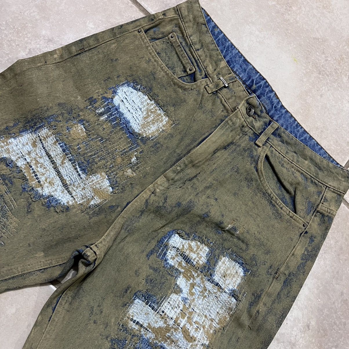 Other Size 32 - Flaneur Repaired Metropole Bootcut Flared Jeans FH Size US 32 / EU 48 - 2 Thumbnail