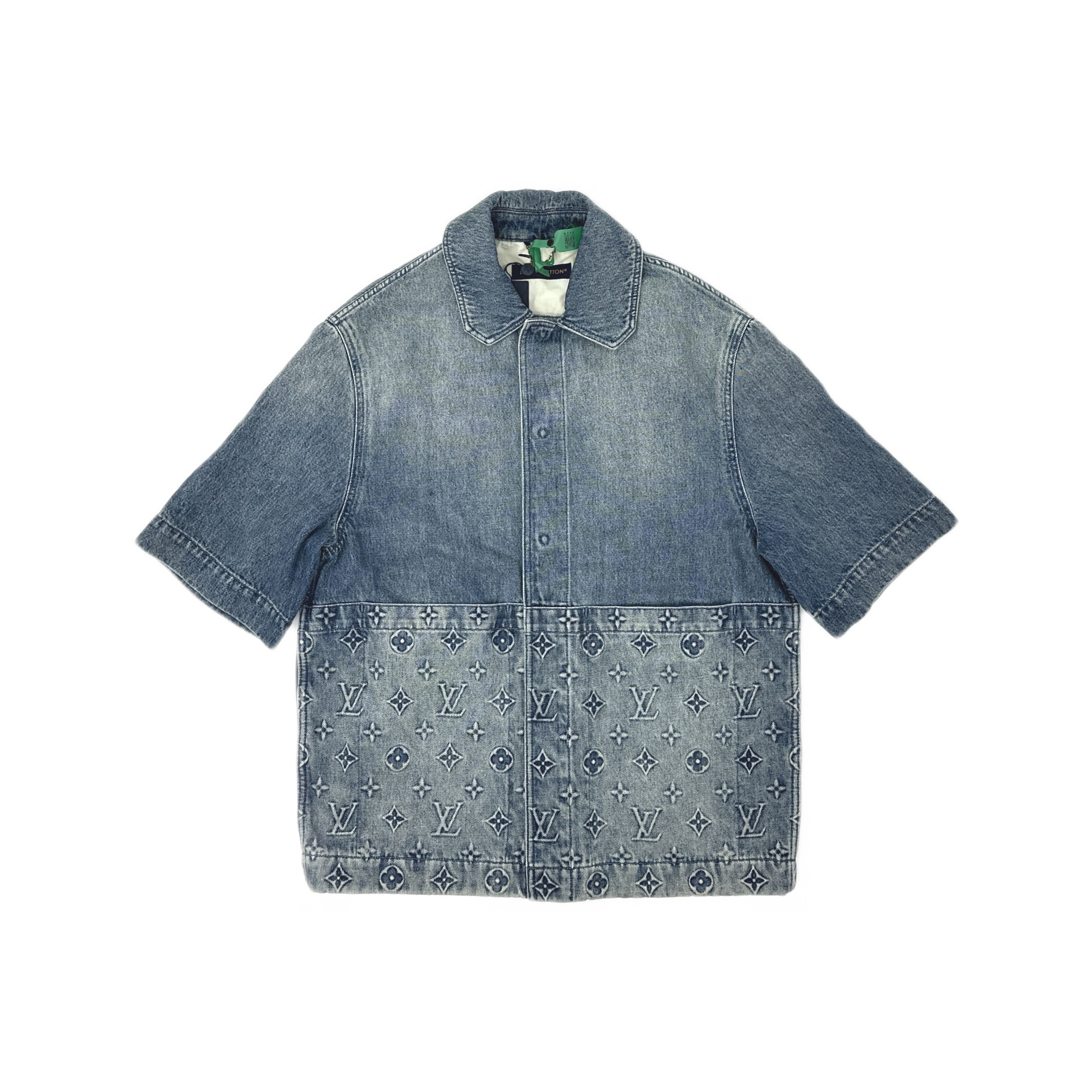 Louis Vuitton Louis Vuitton Monogram Denim Button Up Shirt Size M Size US M / EU 48-50 / 2 - 1 Thumbnail