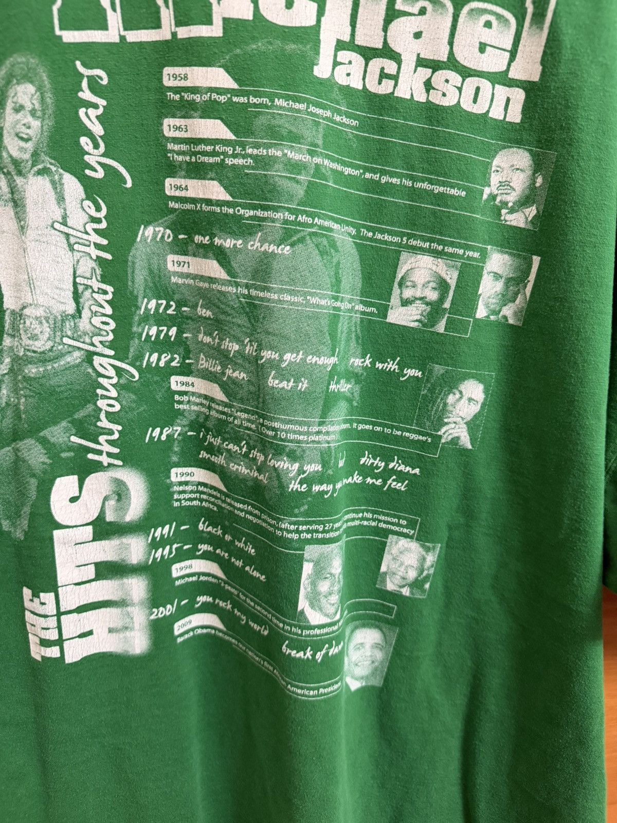 Vintage Michael Jackson Memorable Moments Tee Size US XL / EU 56 / 4 - 4 Thumbnail