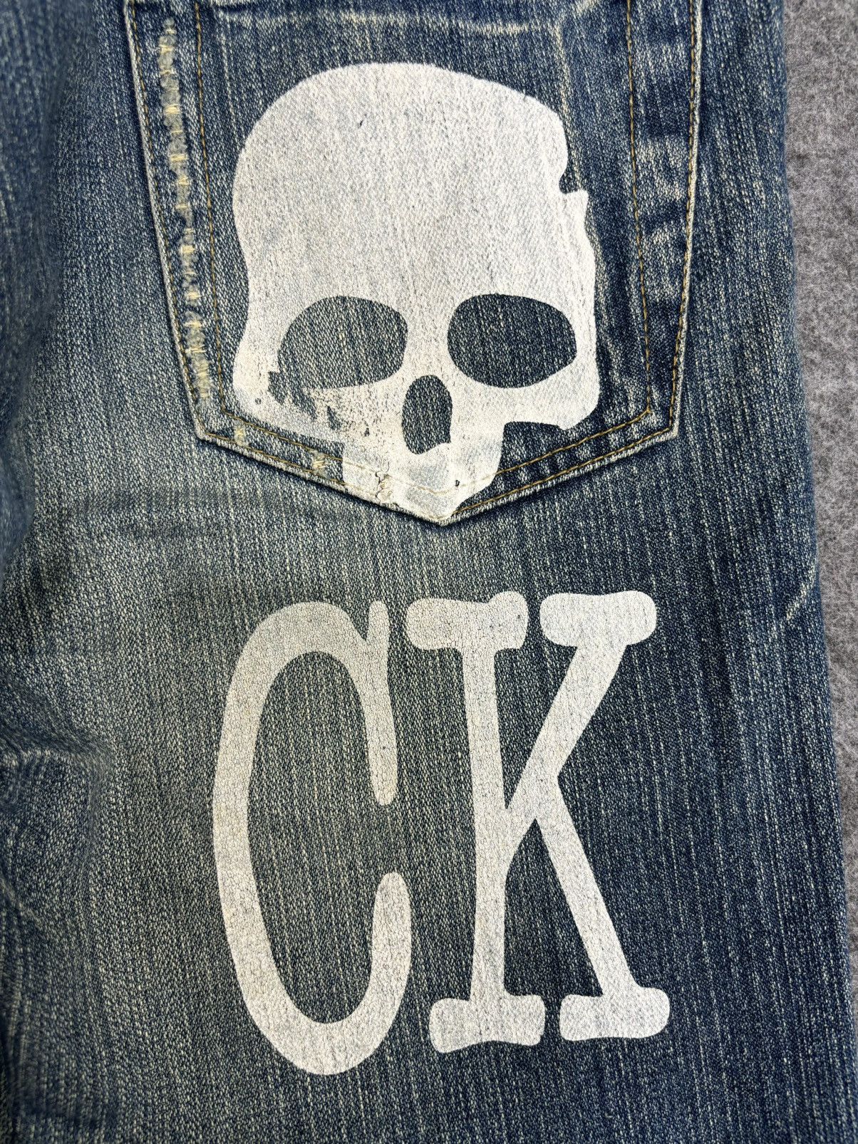 Japanese Brand 💥Insane Japan Style💥limited I💀Rock Distressed Denim F515 Size US 32 / EU 48 - 17 Thumbnail