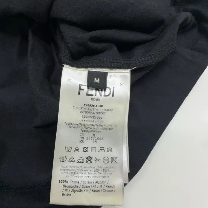 Other FENDI Black Embroidered Short Sleeve T-Shirt -2507 Size US M / EU 48-50 / 2 - 4 Thumbnail