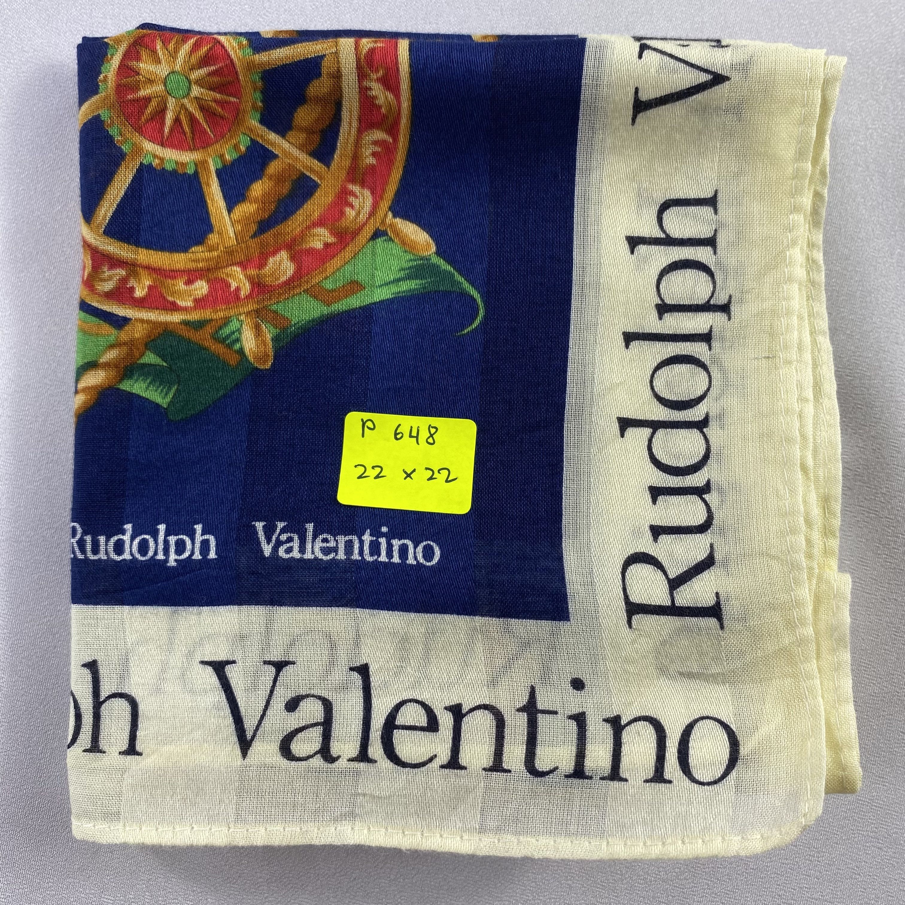 Japanese Brand × Vintage Rudolph Valentino Handkerchief / Neckerchief / Bandana-P648 Size ONE SIZE - 5 Thumbnail
