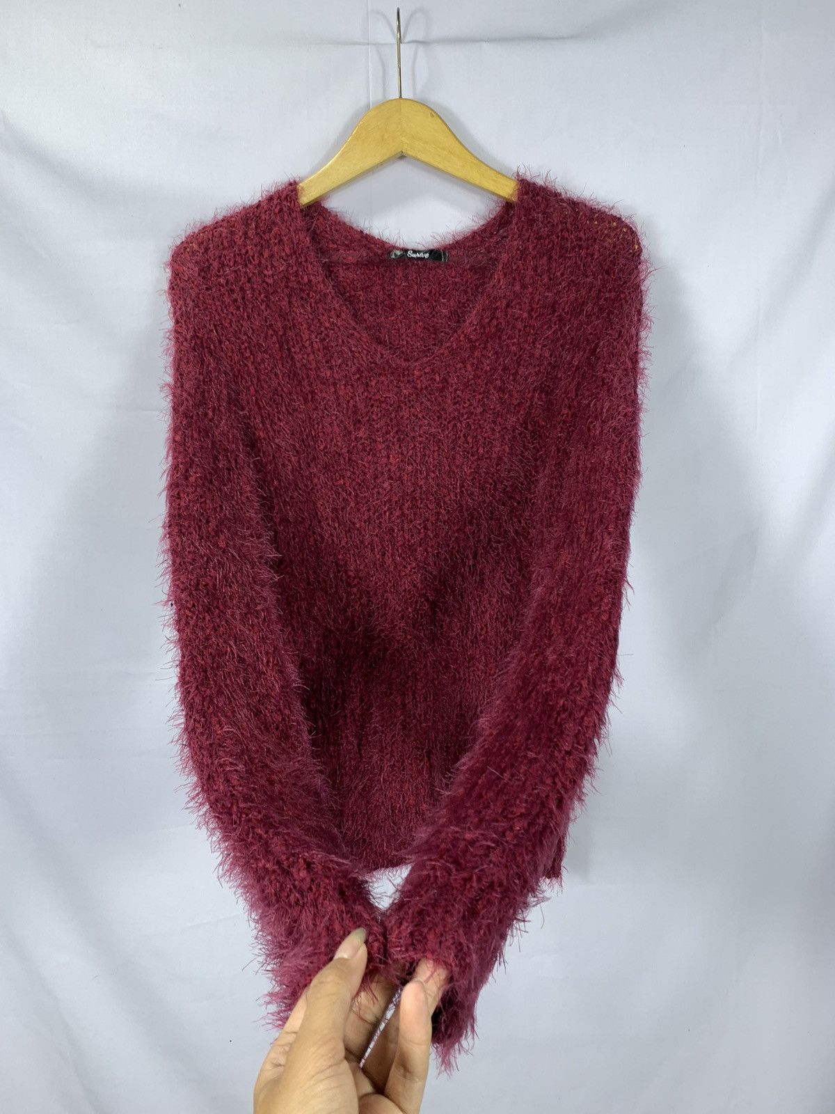 OVER THE STRiPES Sureve Cobain Mohair Soft Knit Sweater Size US M / EU 48-50 / 2 - 2 Thumbnail