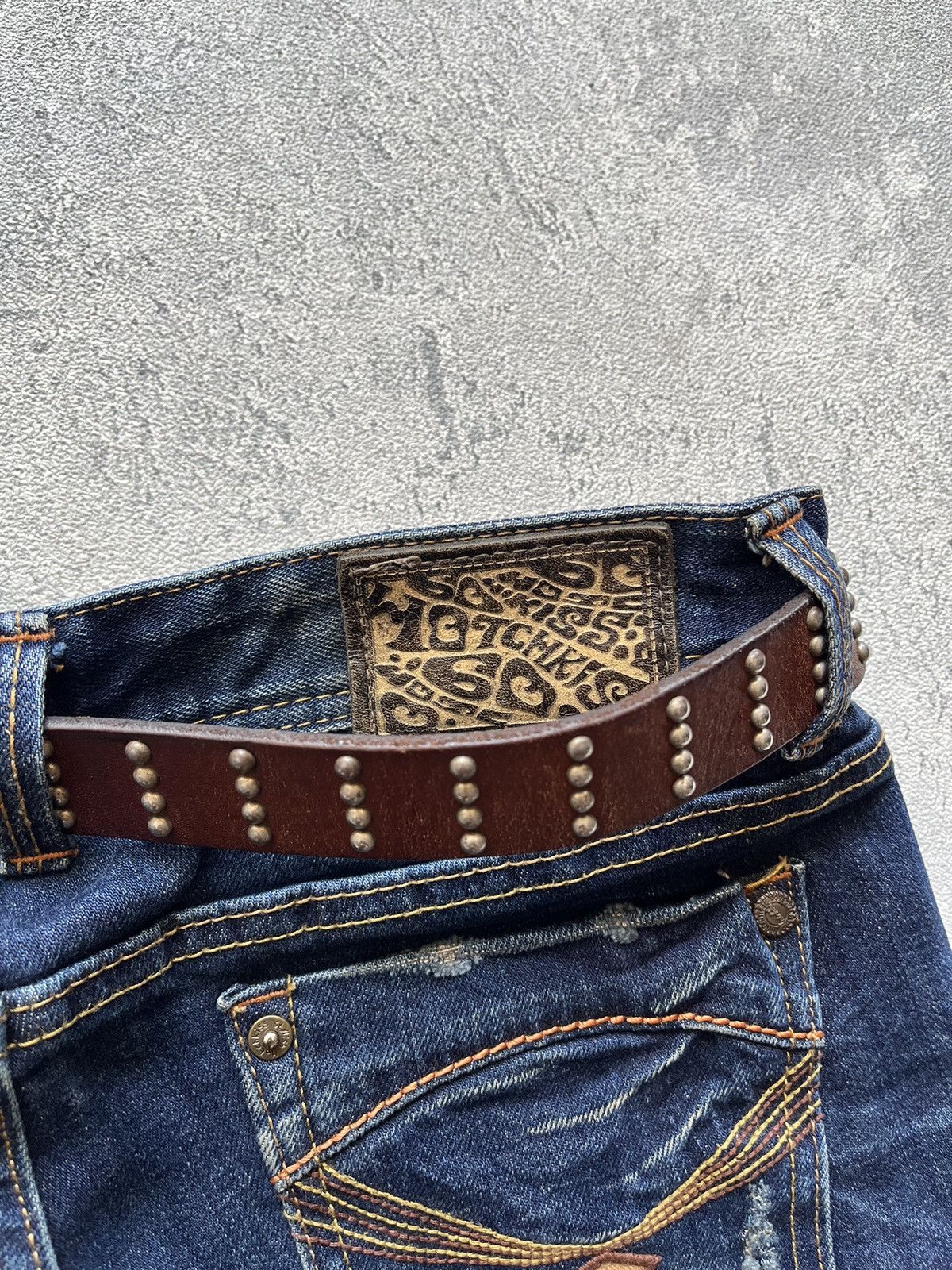 Tornado Mart 2000s HOTCHKISS DENIM FADED FLARE JEAN Size US 32 / EU 48 - 9 Thumbnail