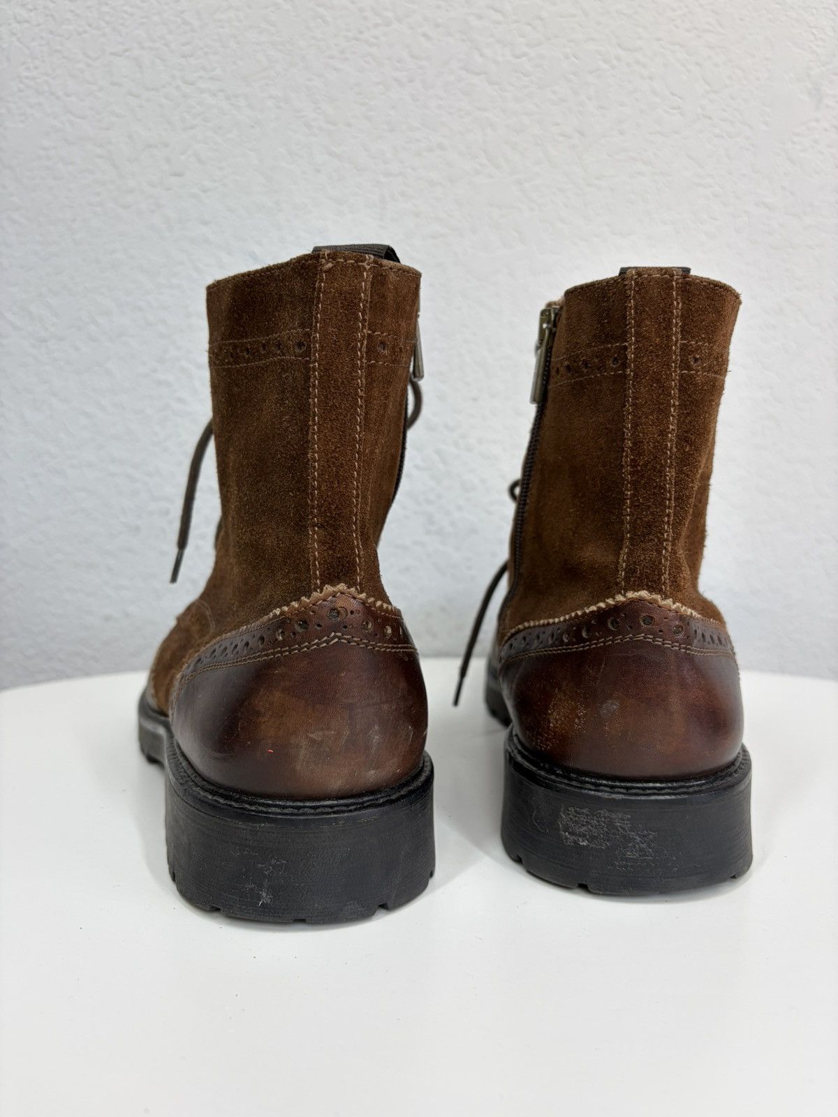 If Six Was Nine Vintage Y2K Guidi CCP Style Distressed Leather Biker Boots Size US 10 / EU 43 - 6 Thumbnail