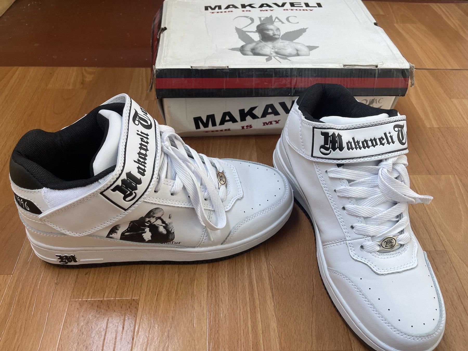 Makaveli MAKAVELI Branded sneakers, 2Pac shoes, Hi Top vintage US 9 Size US 9 / EU 42 - 16 Thumbnail