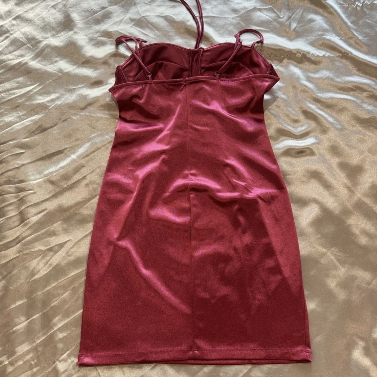 Forever 21 Pink Satin Corset Mini Dress Size S / US 4 / IT 40 - 7 Thumbnail